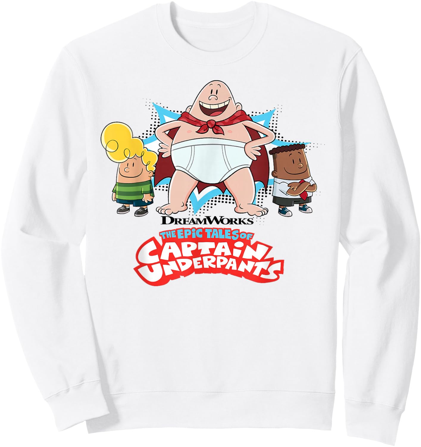 Captain Underpants The First Epic Movie Captain Pose Sweatshirt - Sweatshirt | White