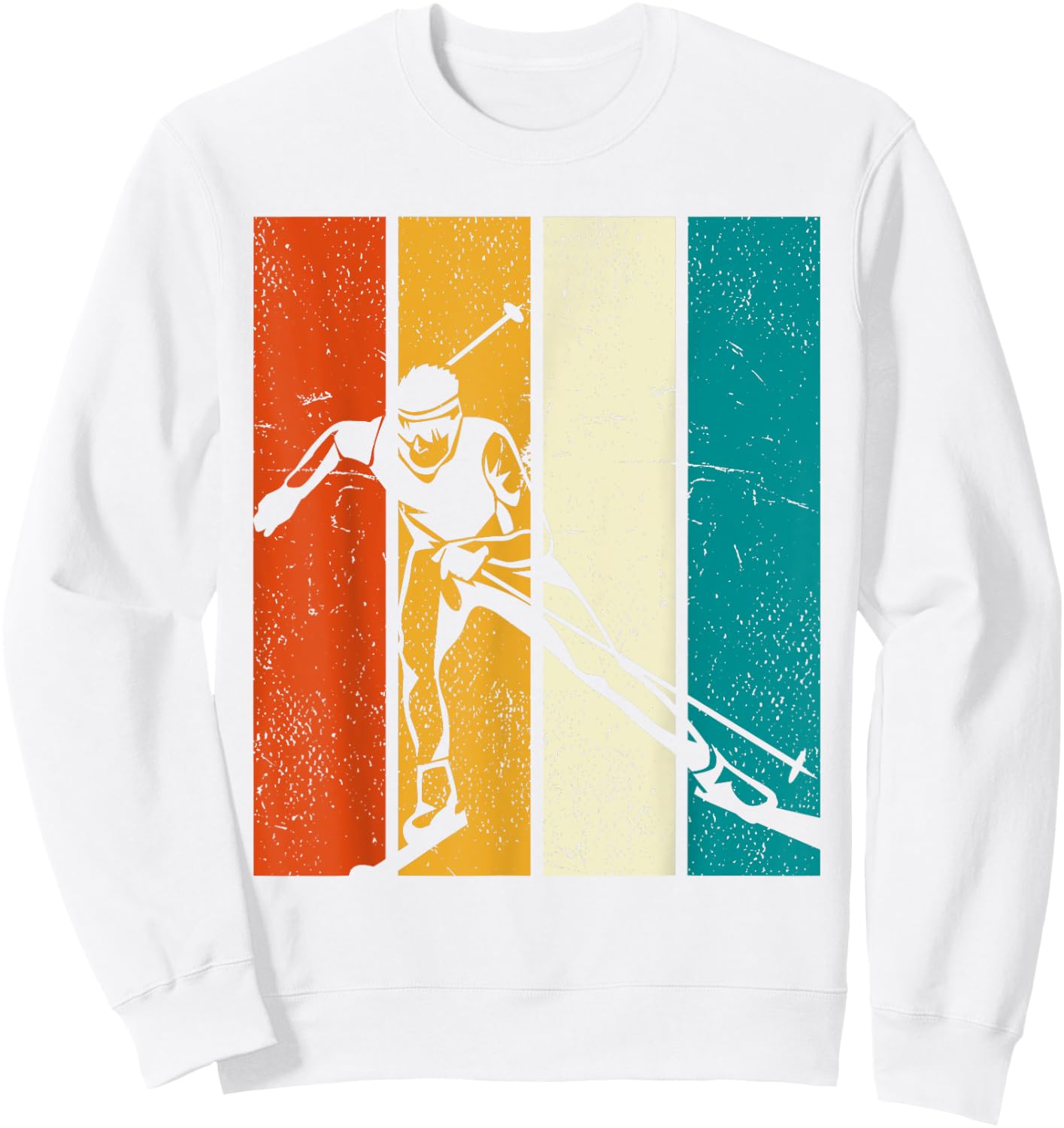 Retro Ski Sweatshirt - Sweatshirt | White