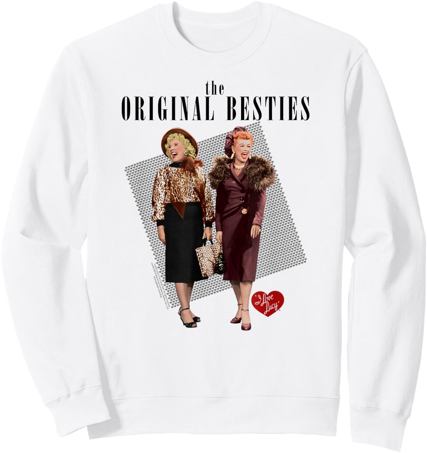 I Love Lucy Original Bestie Small Sweatshirt - Sweatshirt | White