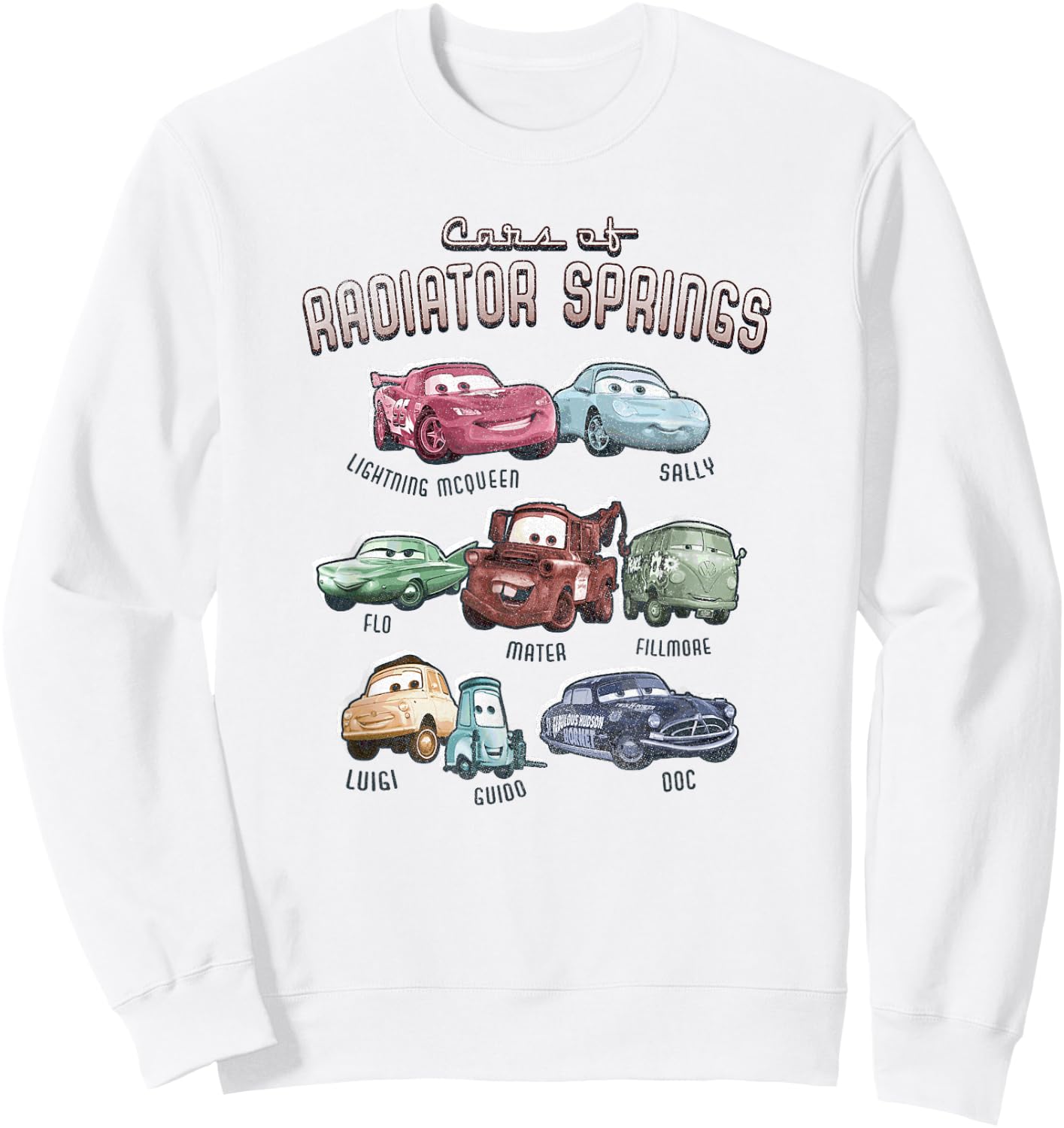 Disney Pixar Cars Cast of Radiator Springs Small Sweatshirt - Sweatshirt | White