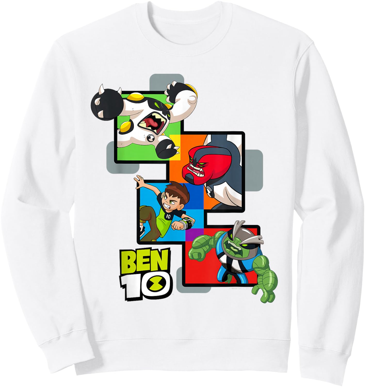 Ben 10 are You Ready? Sweatshirt - Sweatshirt | White