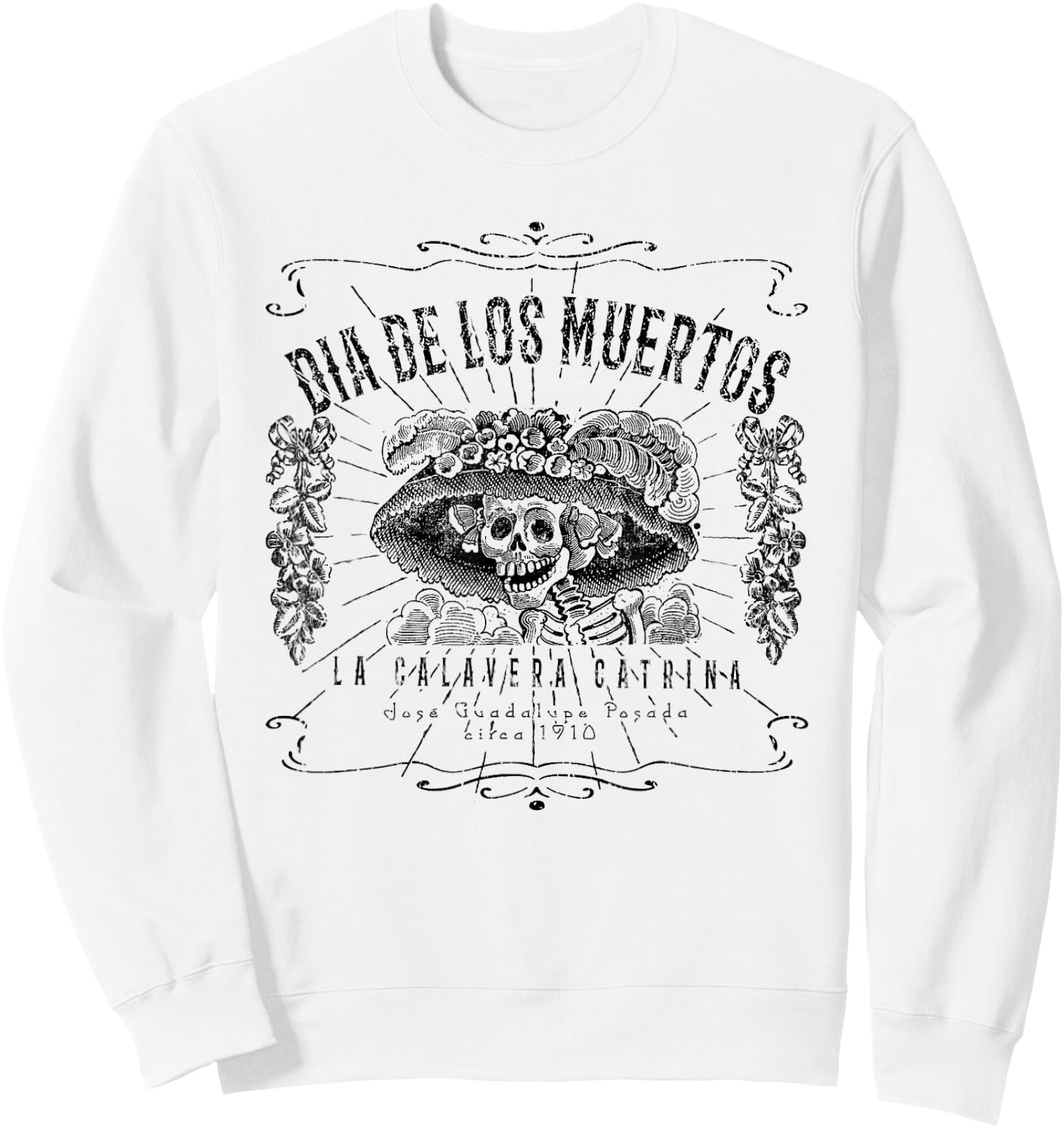 Dia De Los Muertos XO4U Original Sweatshirt - Sweatshirt | White