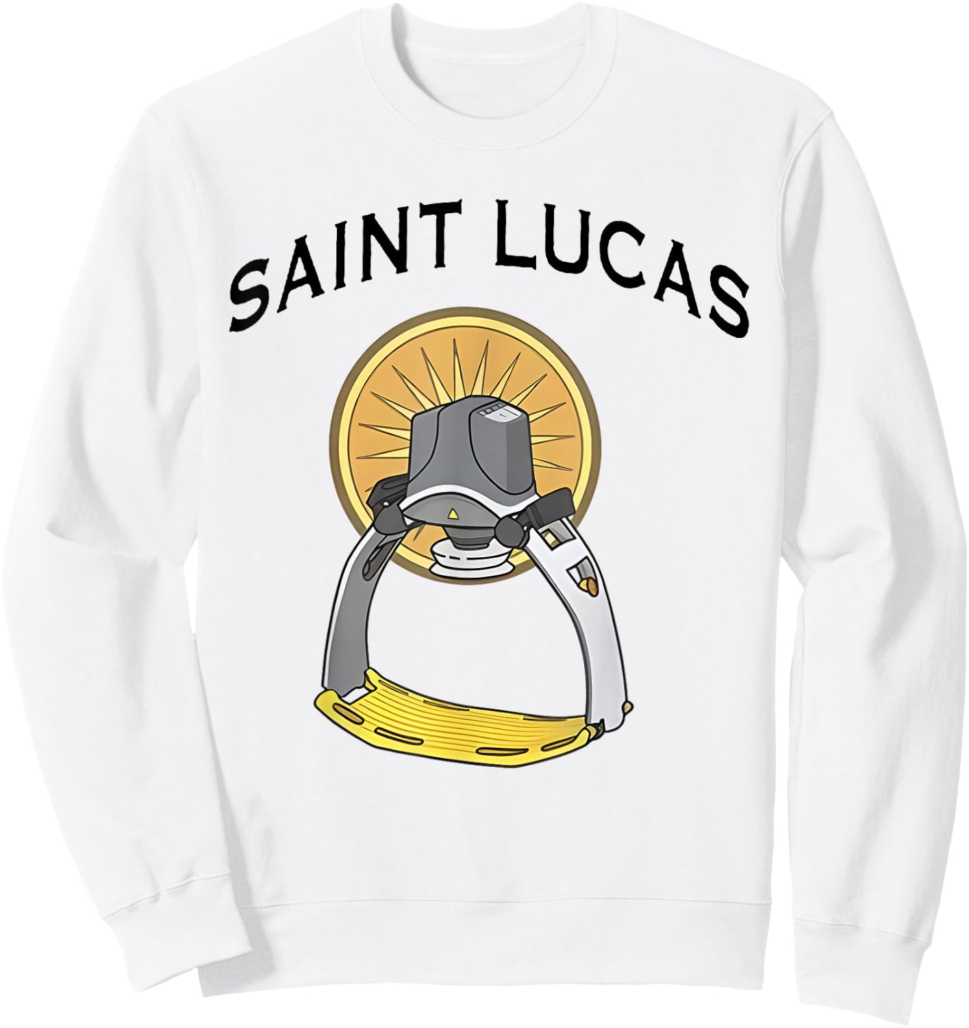 Funny ICU RRT Nurse Rapid Response Team EMS Lucas Device Sweatshirt - Sweatshirt | White