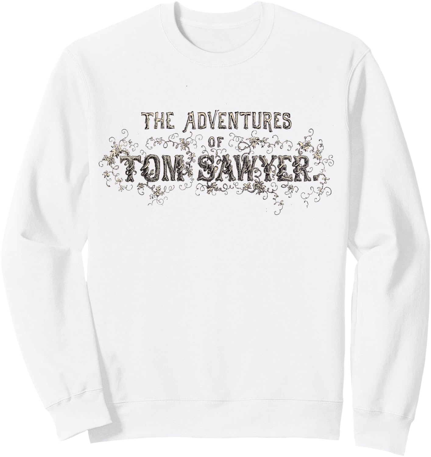 Tom Sawyer Adventures Title Page Sweatshirt - Sweatshirt | White