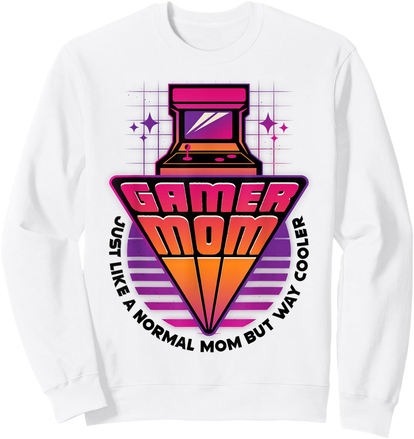Gamer Mom Mother's Day Arcade Video Game Gaming Mommy Mama Sweatshirt - Sweatshirt | White