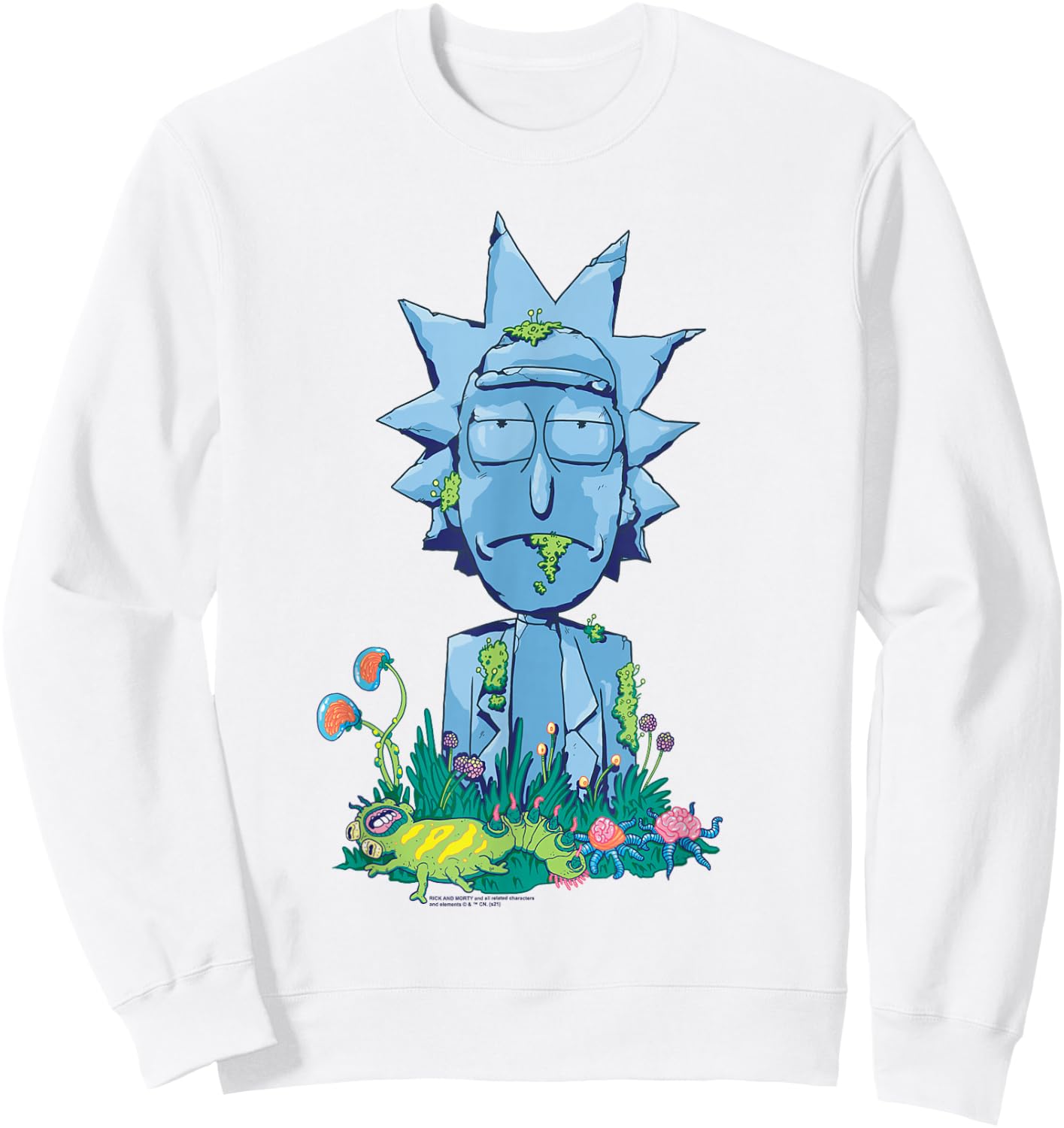Rick and Morty Rick Icon Sweatshirt - Sweatshirt | White