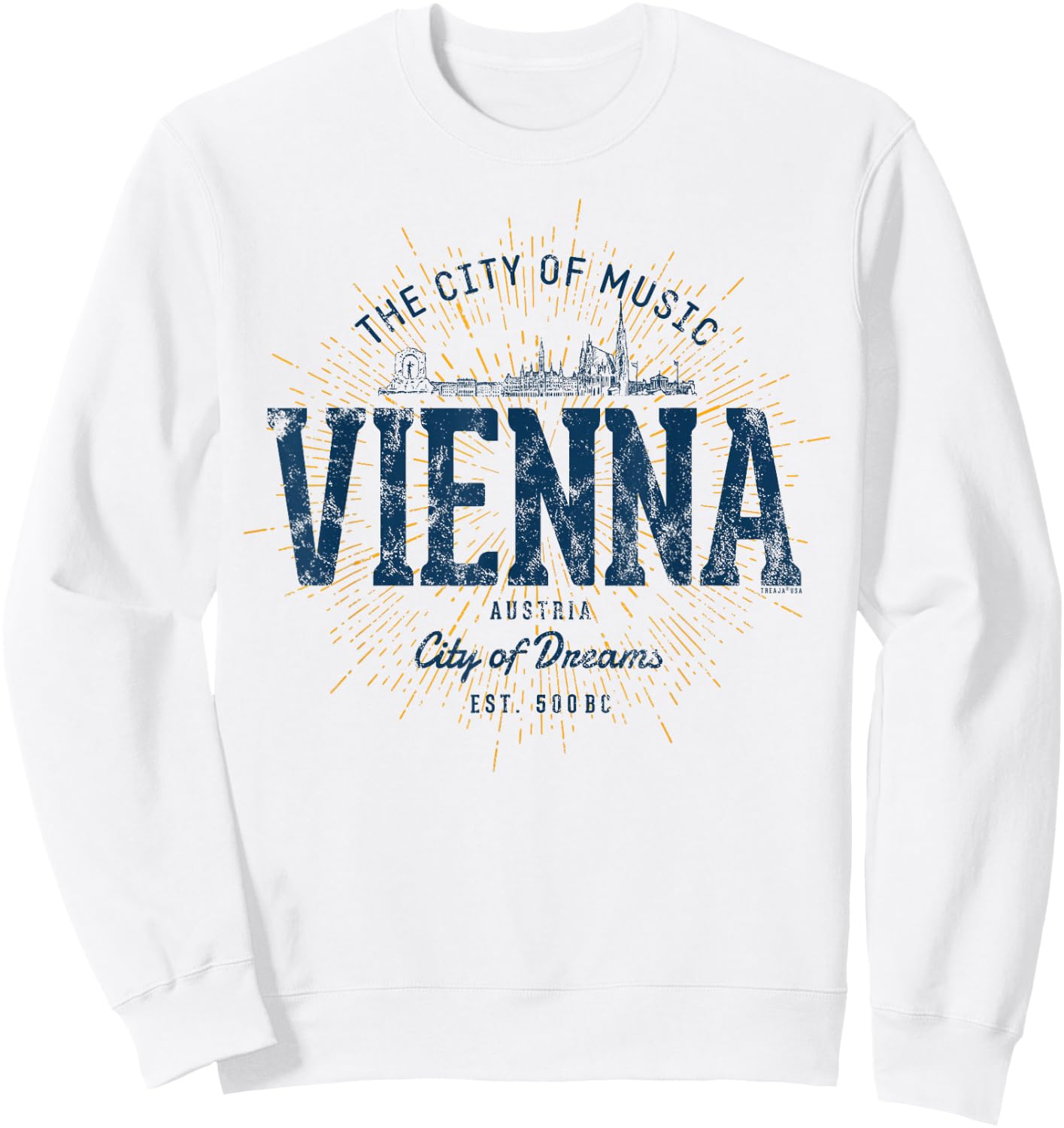 Vintage Vienna Retro Sweatshirt - Sweatshirt | White