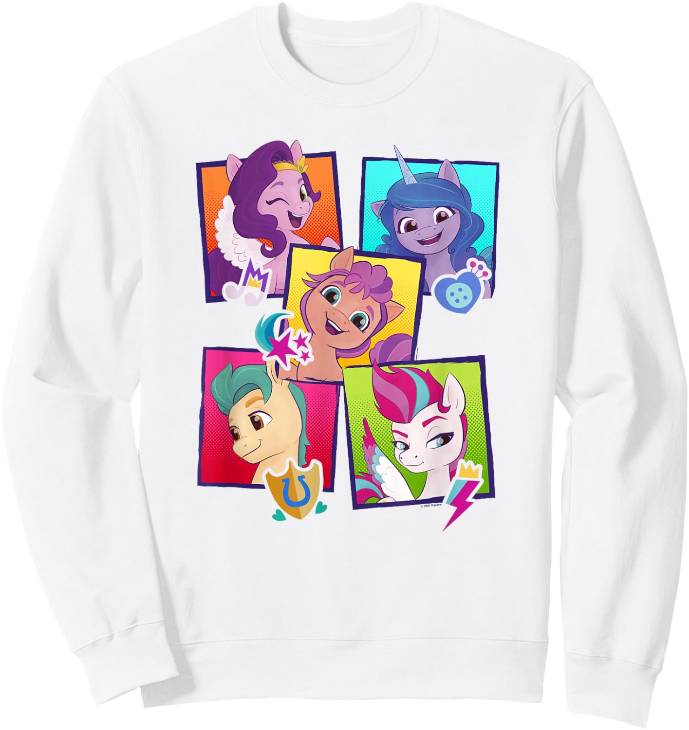 My Little Pony: A New Generation Group Pony Boxes Sweatshirt - Sweatshirt | White