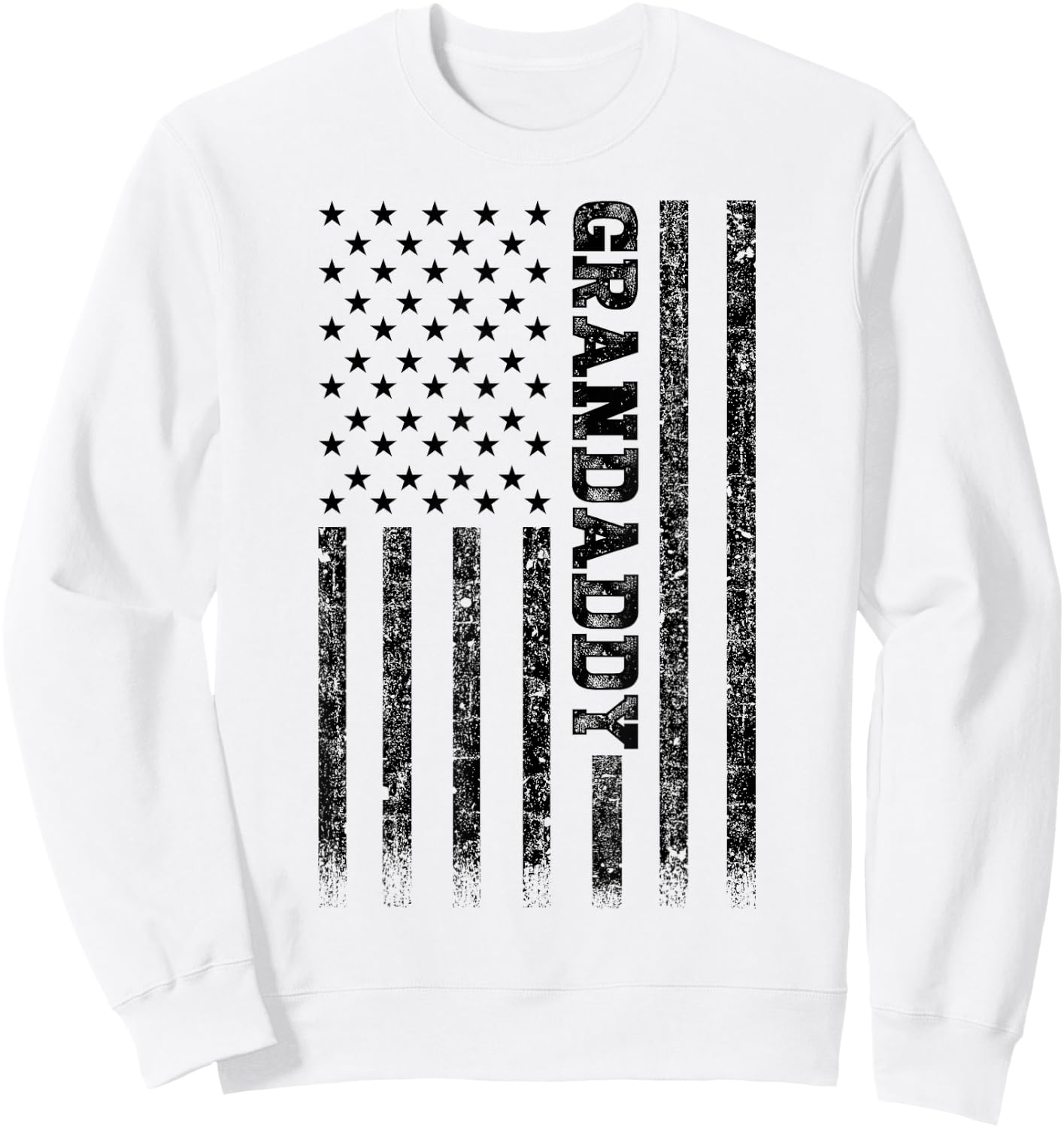 Grandaddy American Flag Women Kids Men Sweatshirt - Sweatshirt | White