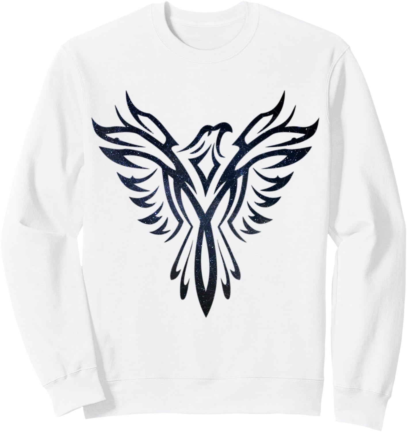 Night Sky Stars Phoenix Mythical Bird Rising Born Again Sweatshirt - Sweatshirt | White
