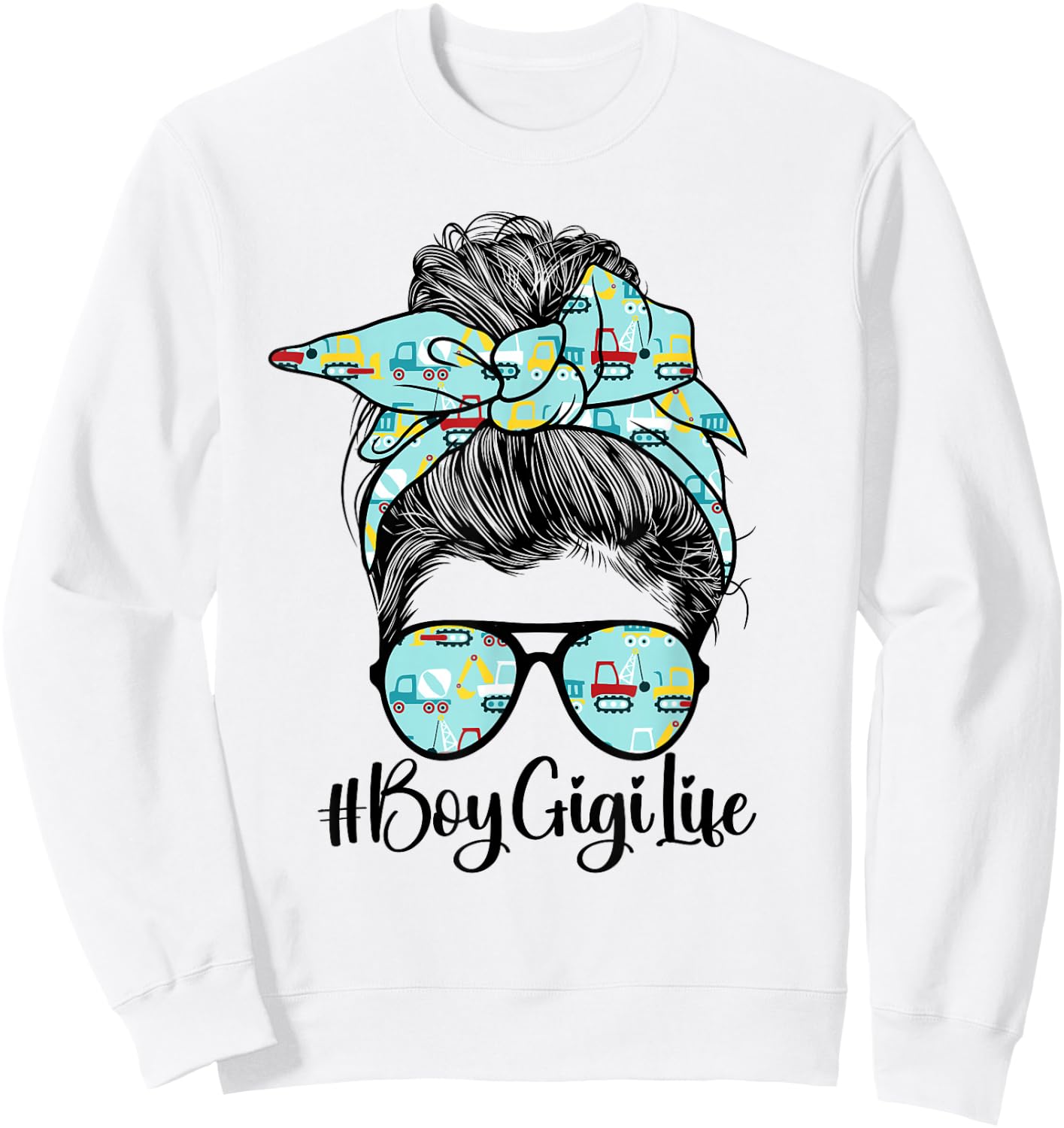 Boy Gigi Life Grandma Gigi Of Boys Gigi Sweatshirt - Sweatshirt | White