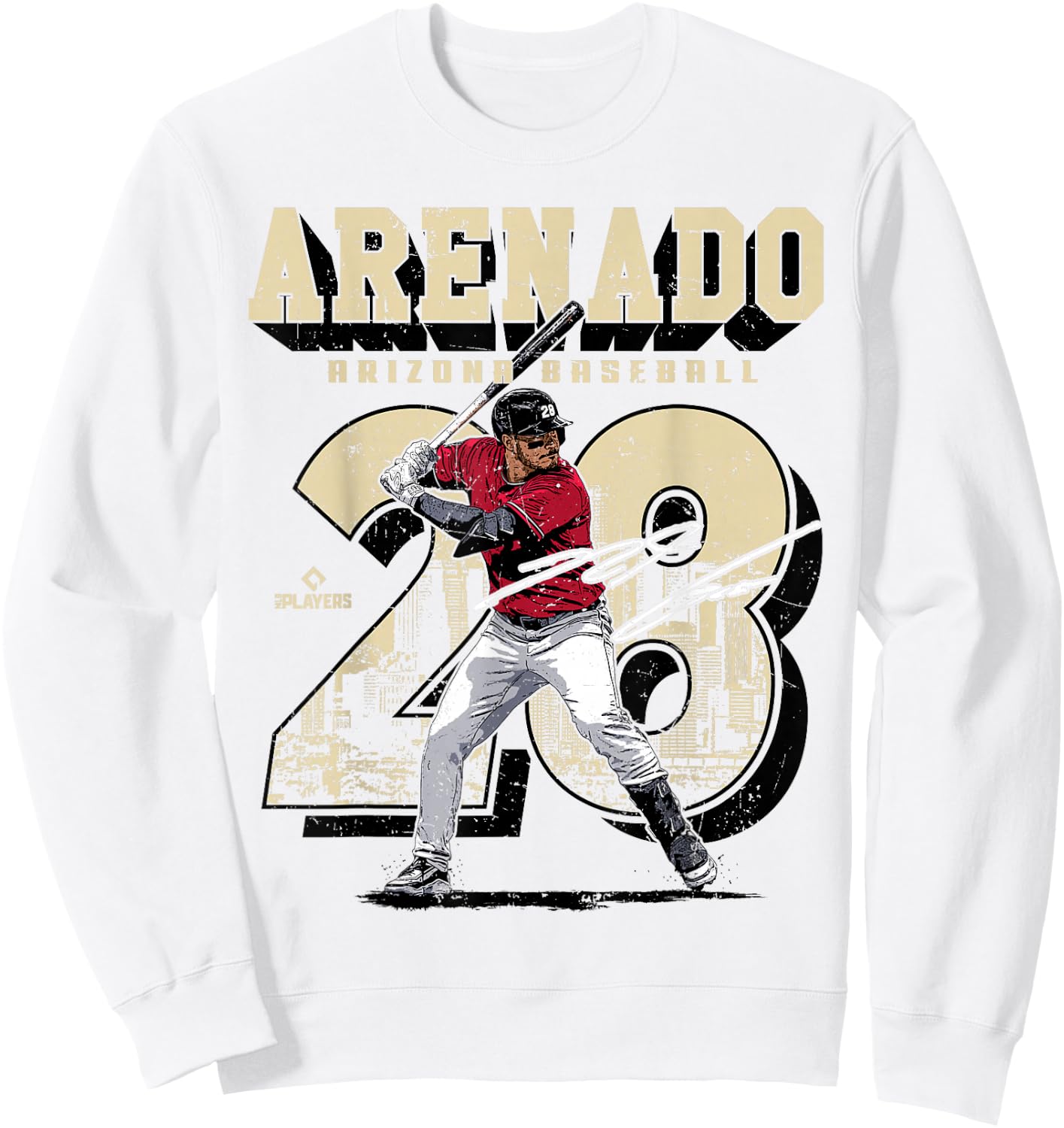 Nolan Arenado | Arizona D MLB Baseball Players | MLBNOA206M Sweatshirt - Sweatshirt | White