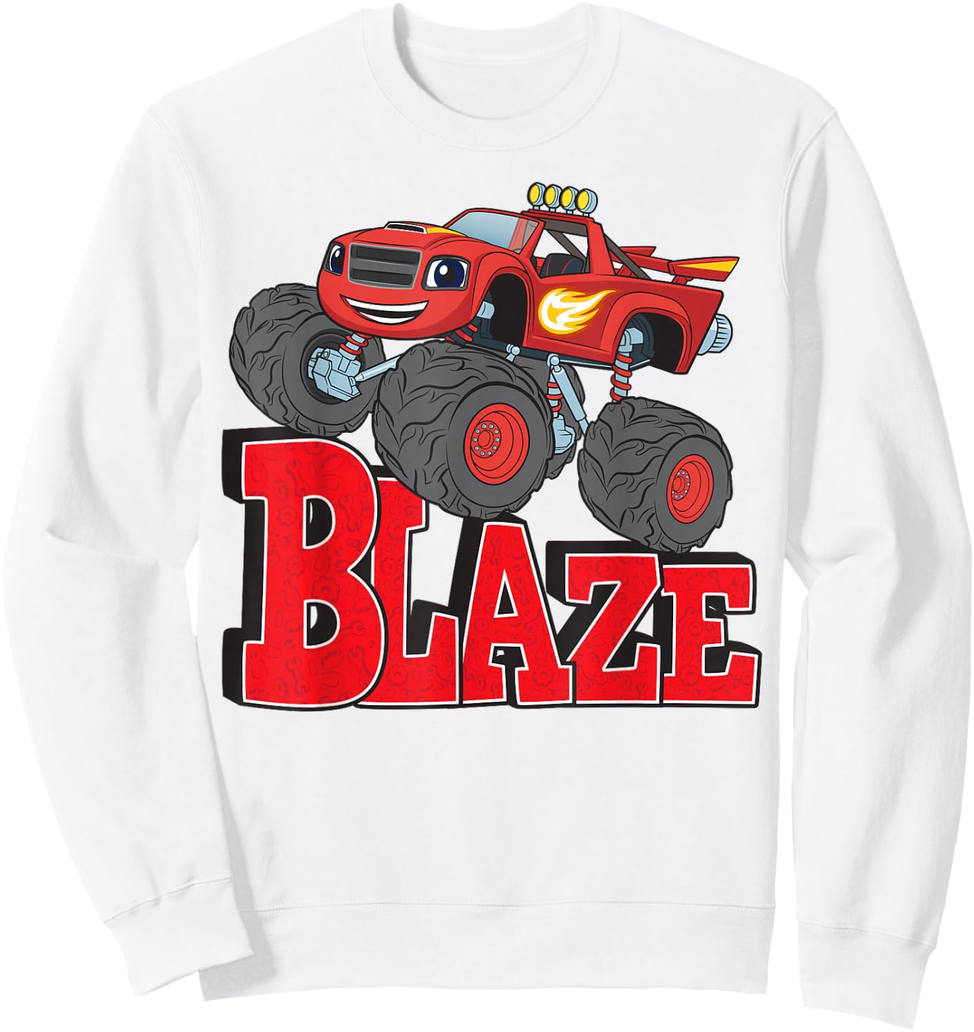 Blaze & The Monster Machines Smiling Truck Sweatshirt - Sweatshirt | White