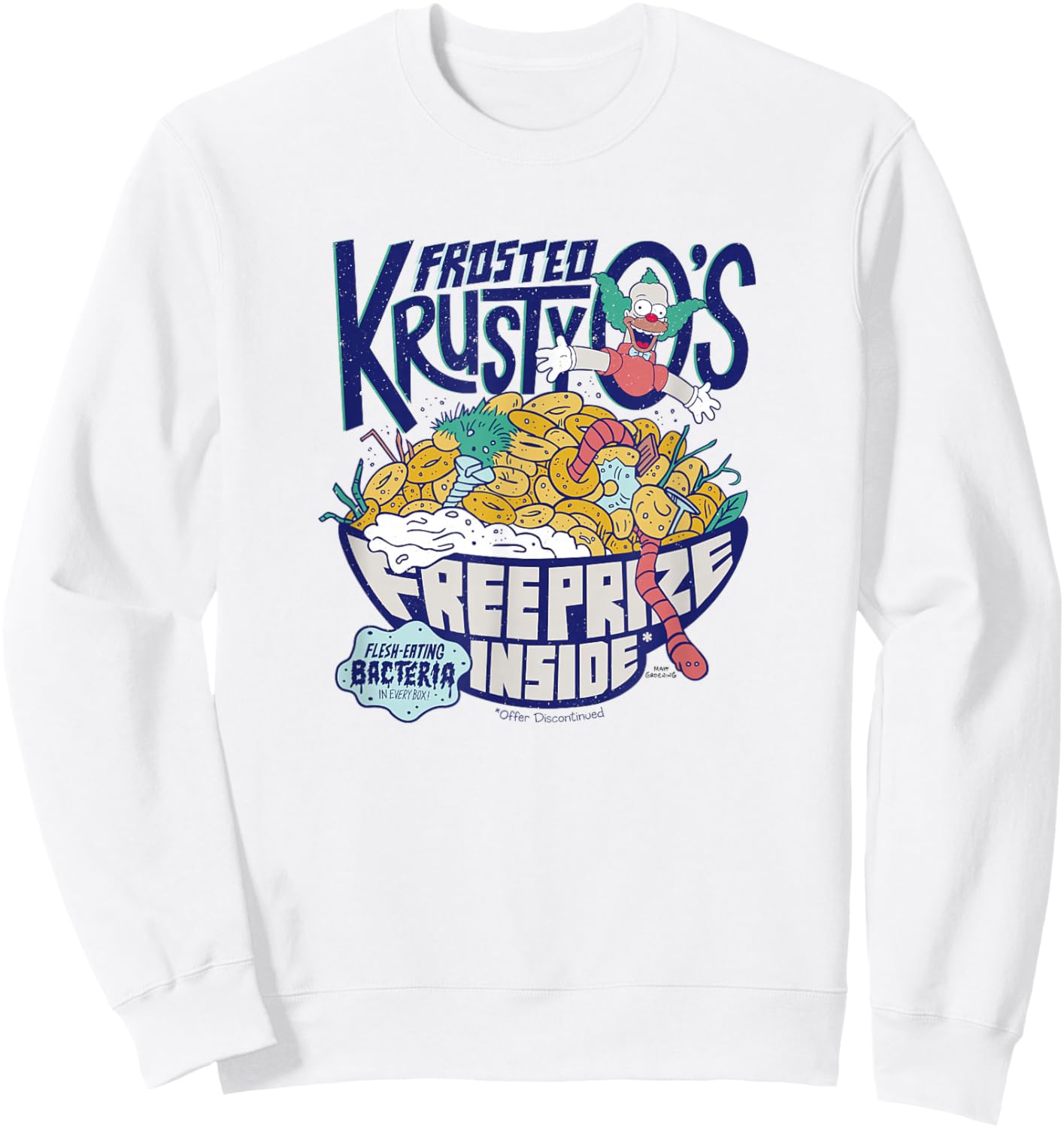 The Simpsons Frosted Krusty O's Sweatshirt - Sweatshirt | White