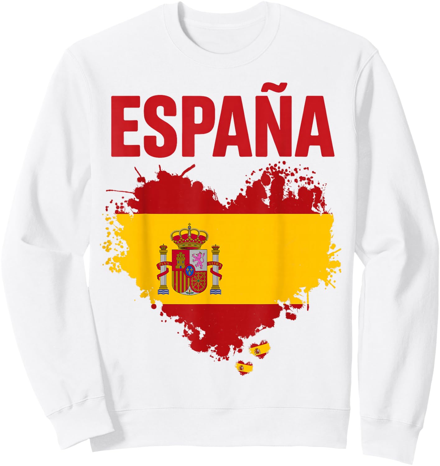 Spanish Flag Idea for Kids España Bandera española Spain Sweatshirt - Sweatshirt | White