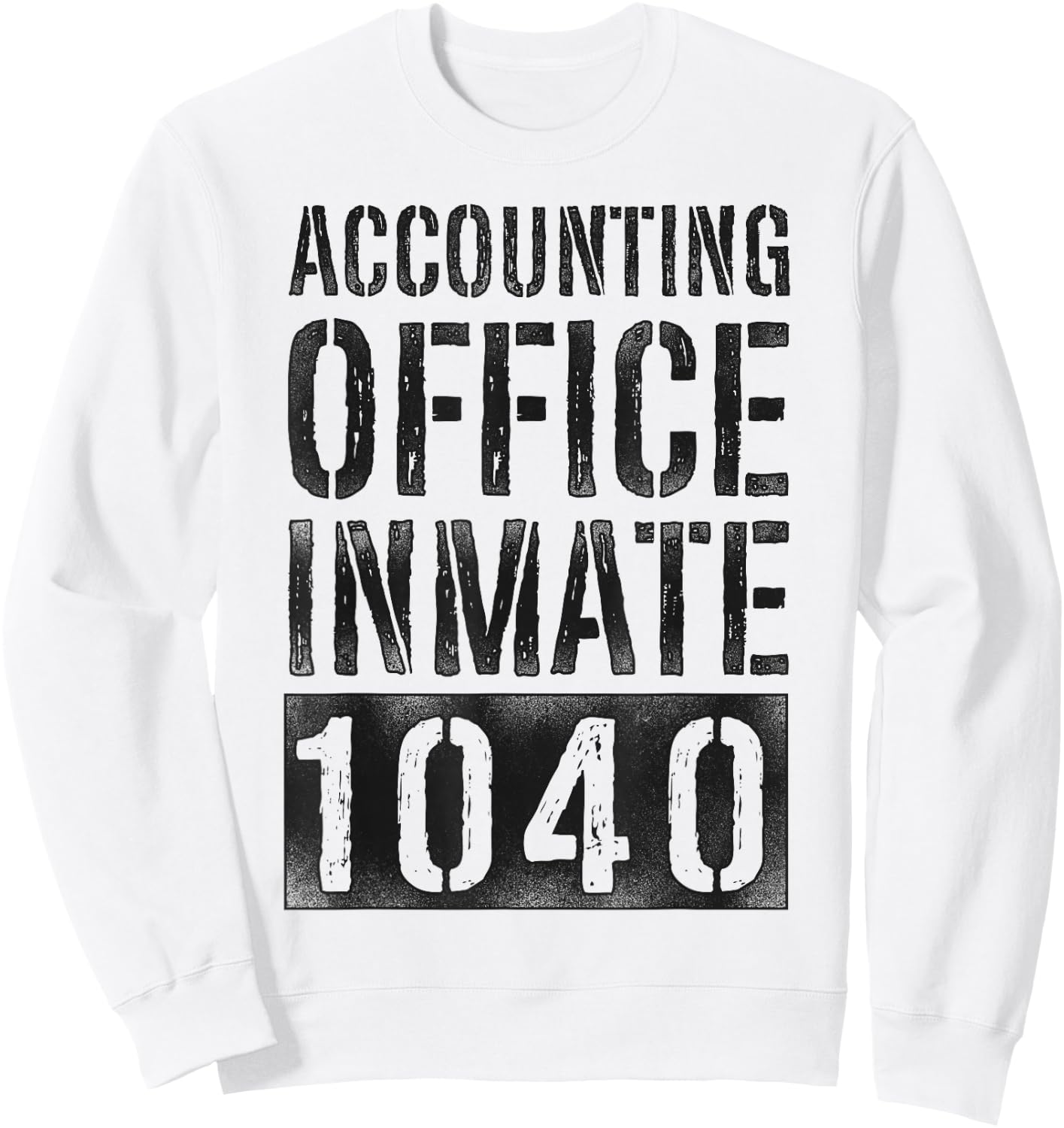 Accountant Bookkeeper Accounting Prison Jail Halloween Sweatshirt - Sweatshirt | White