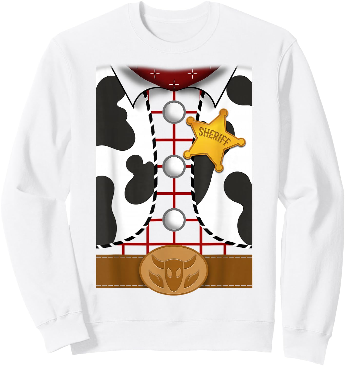 Disney Pixar Toy Story Halloween Sheriff Woody Costume Sweatshirt - Sweatshirt | White
