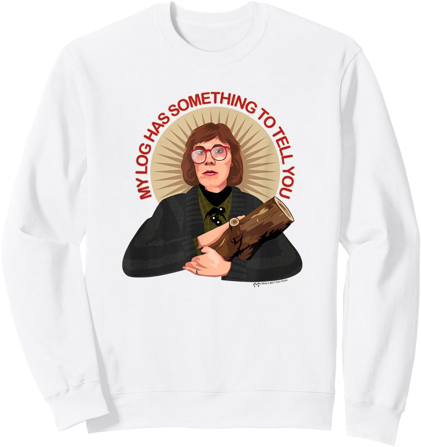 Twin Peaks Log Lady Sweatshirt - Sweatshirt | White
