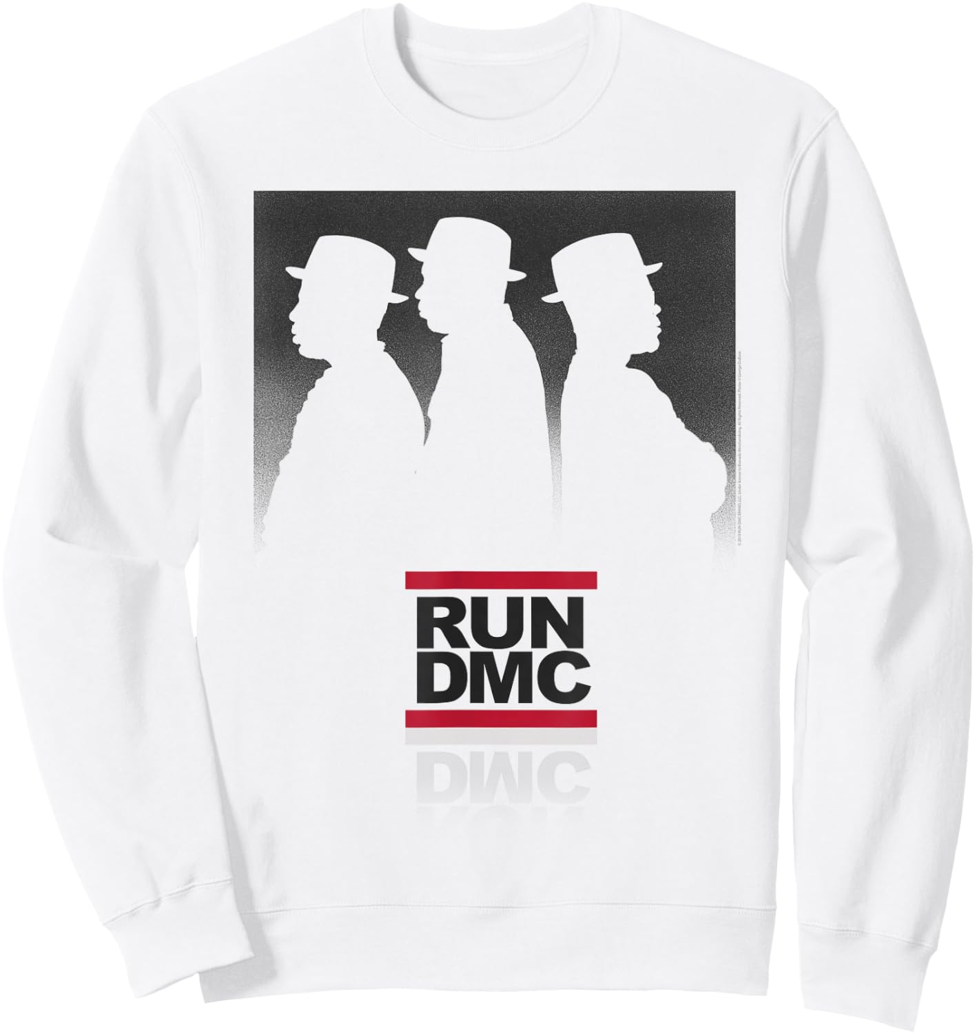 Run DMC Official White Silhouettes Sweatshirt - Sweatshirt | White