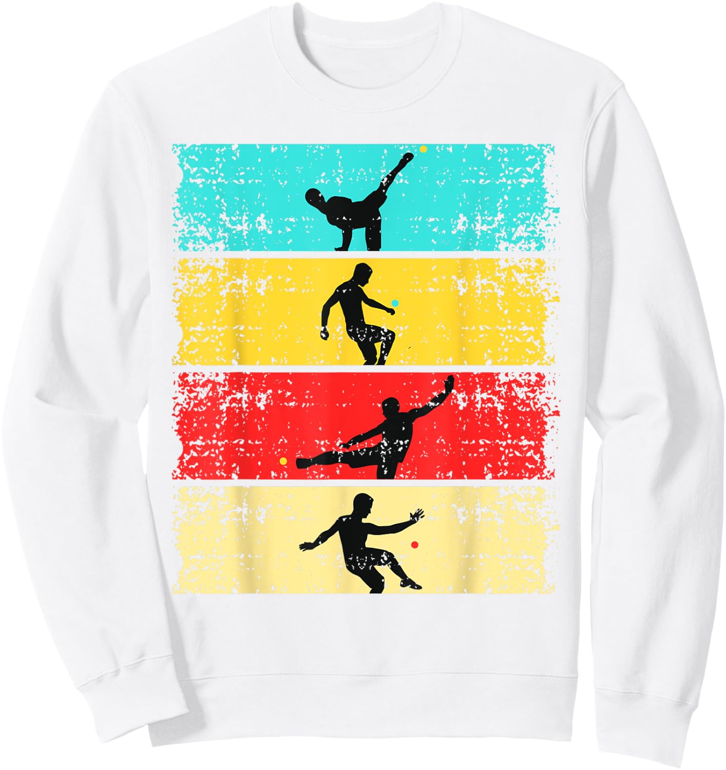 Footbag Retro Graphic Footbagger Footbag Player Freestyle Sweatshirt - Sweatshirt | White
