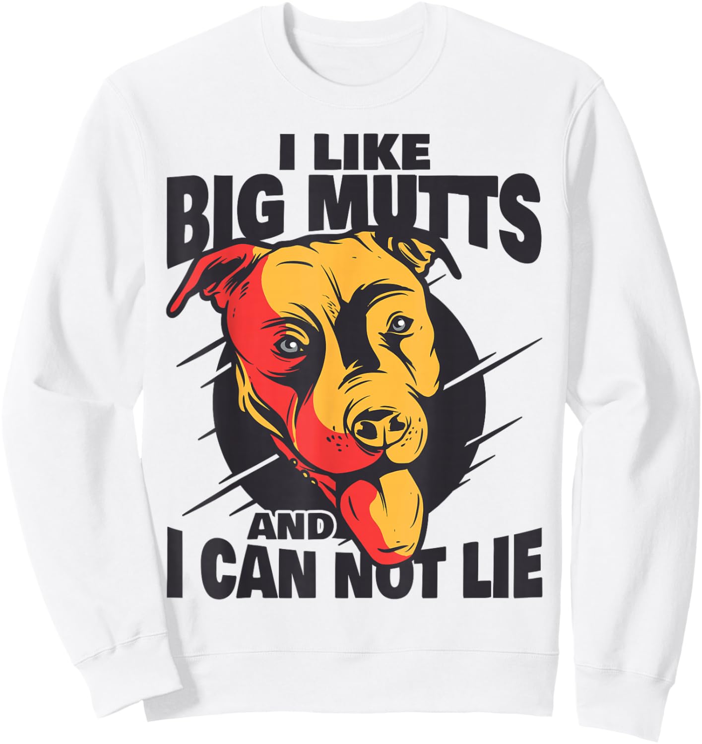 Funny and cute mutt dog Sweatshirt - Sweatshirt | White
