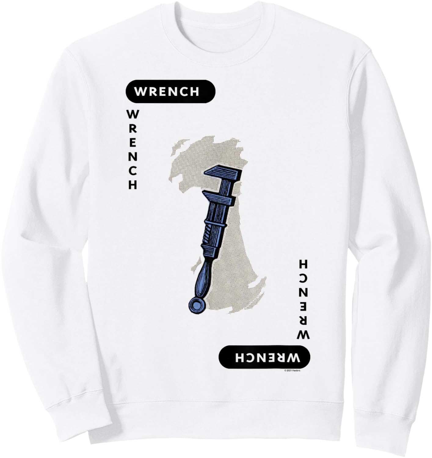 Clue Wrench Playing Card Halloween Costume Sweatshirt - Sweatshirt | White