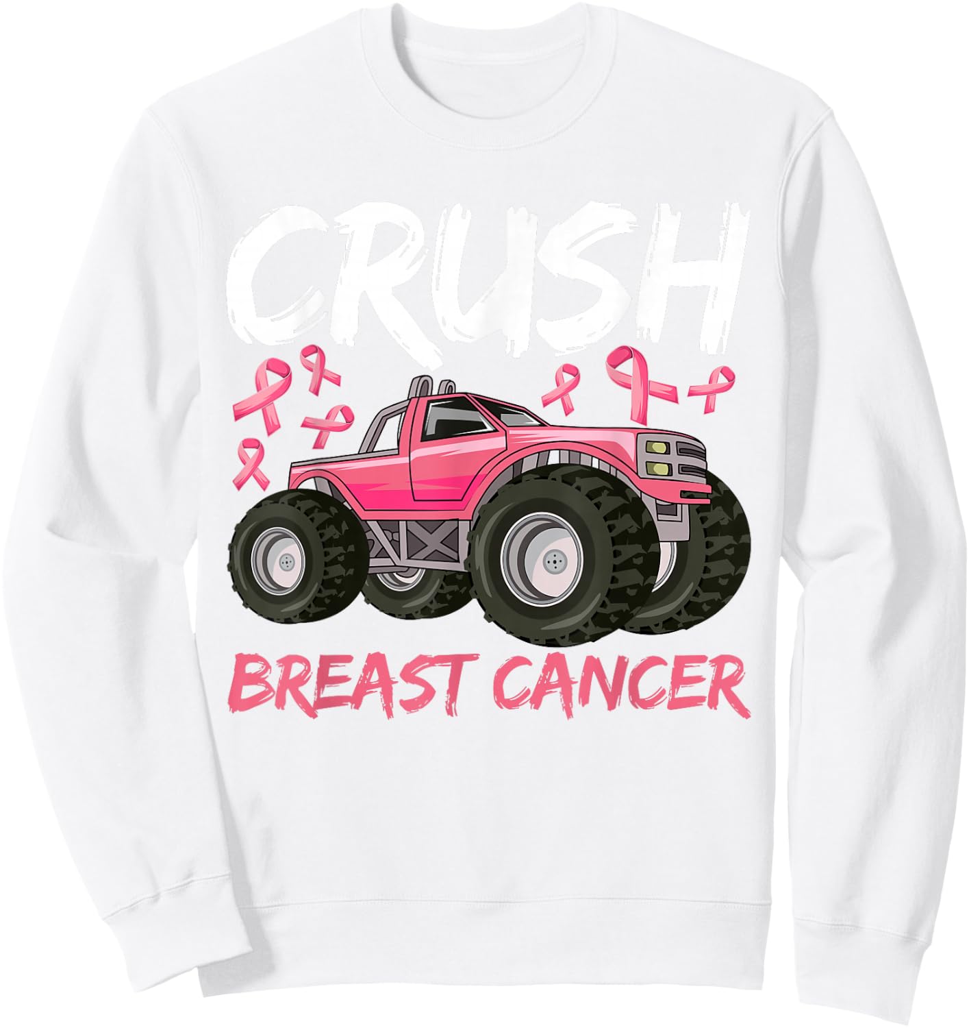 Boys Breast Cancer Awareness for Boys Kids Toddlers Sweatshirt - Sweatshirt | White