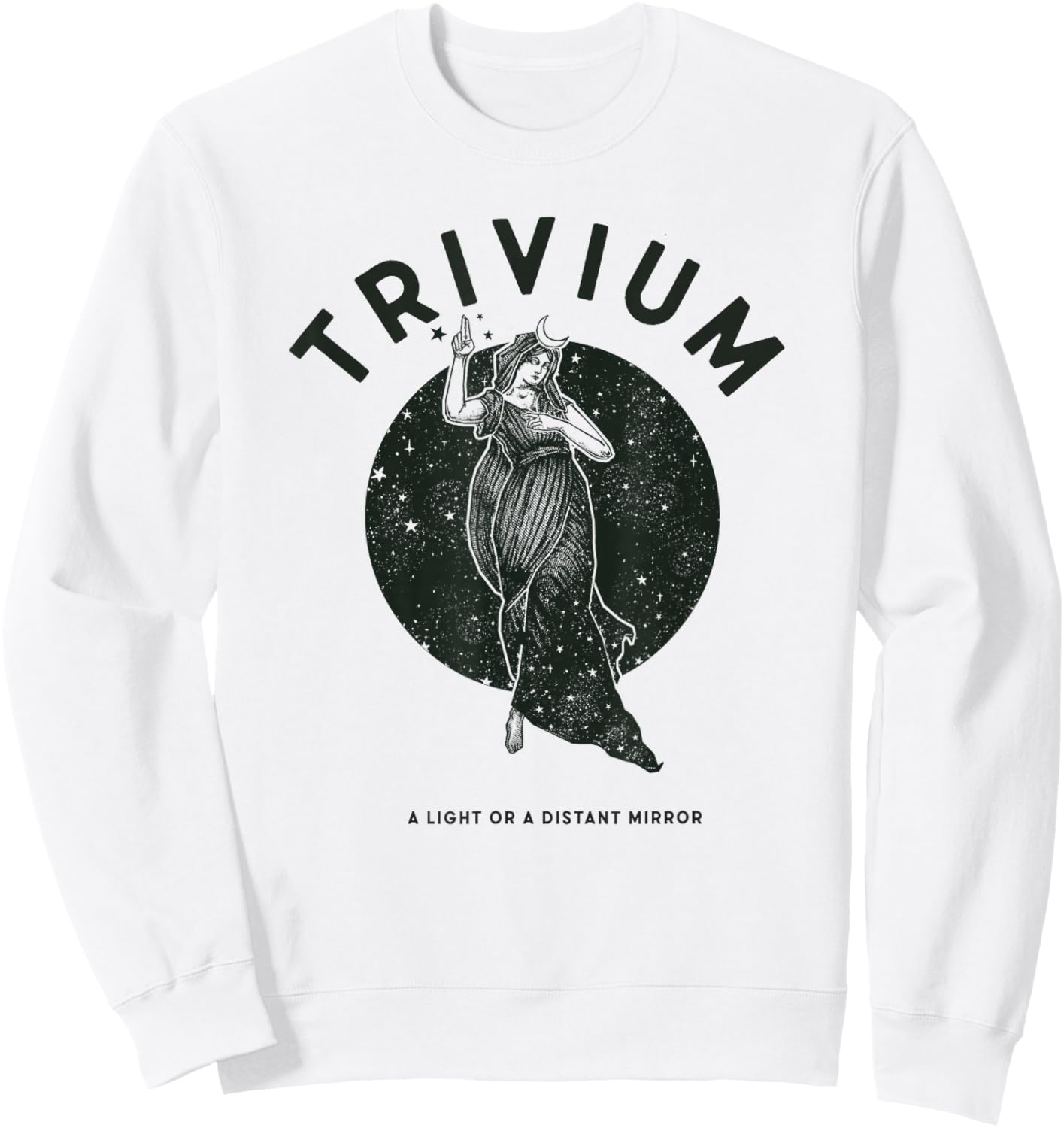 Trivium Moon Goddess Sweatshirt - Sweatshirt | White