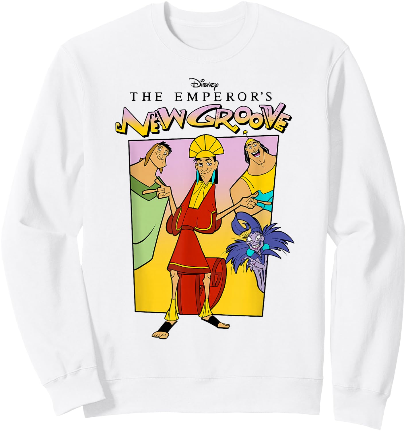 Disney The Emperor's New Groove Group Shot Poster Sweatshirt - Sweatshirt | White