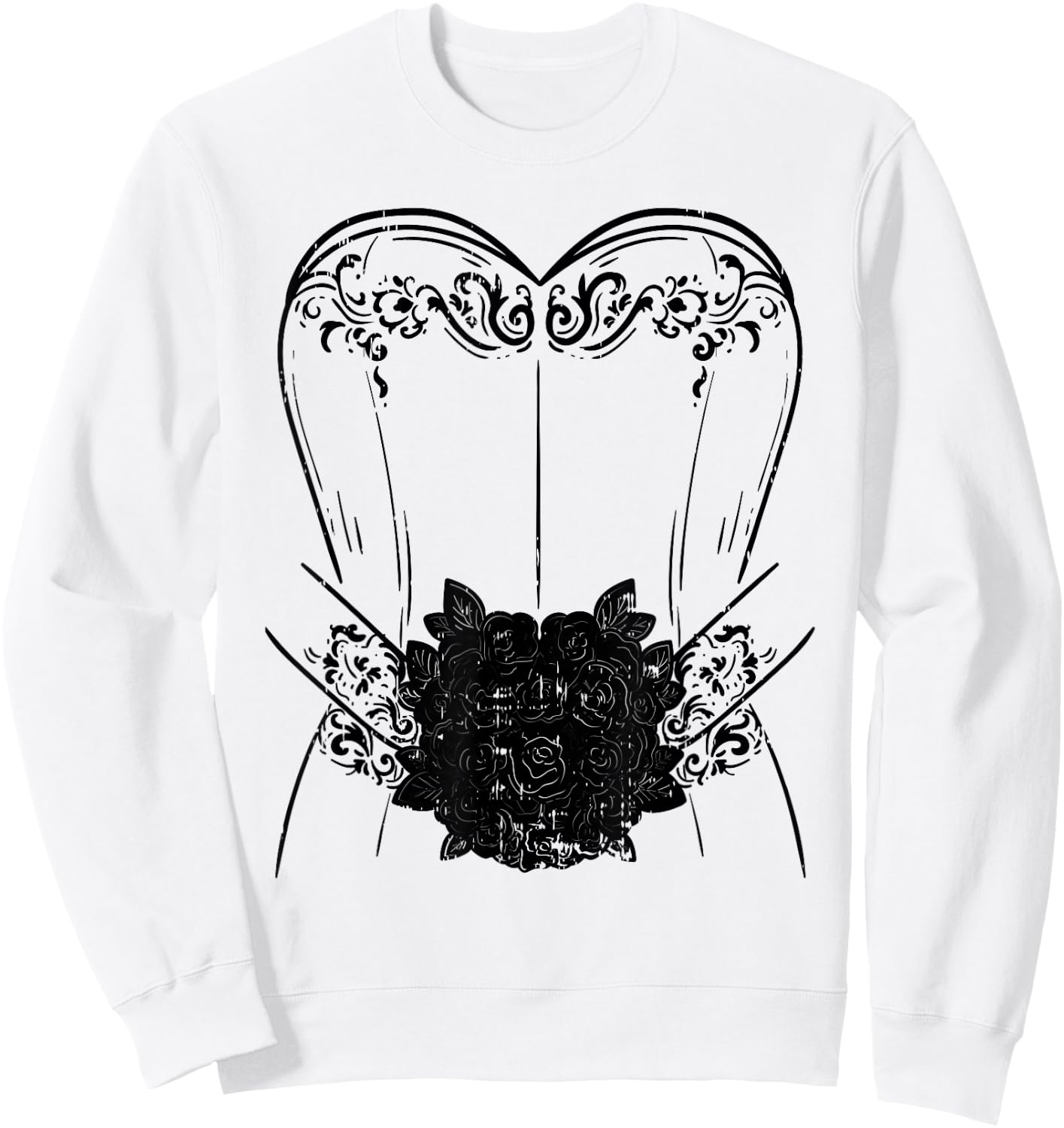 Hen Party Wedding Dress Wedding Hen Party Sweatshirt - Sweatshirt | White