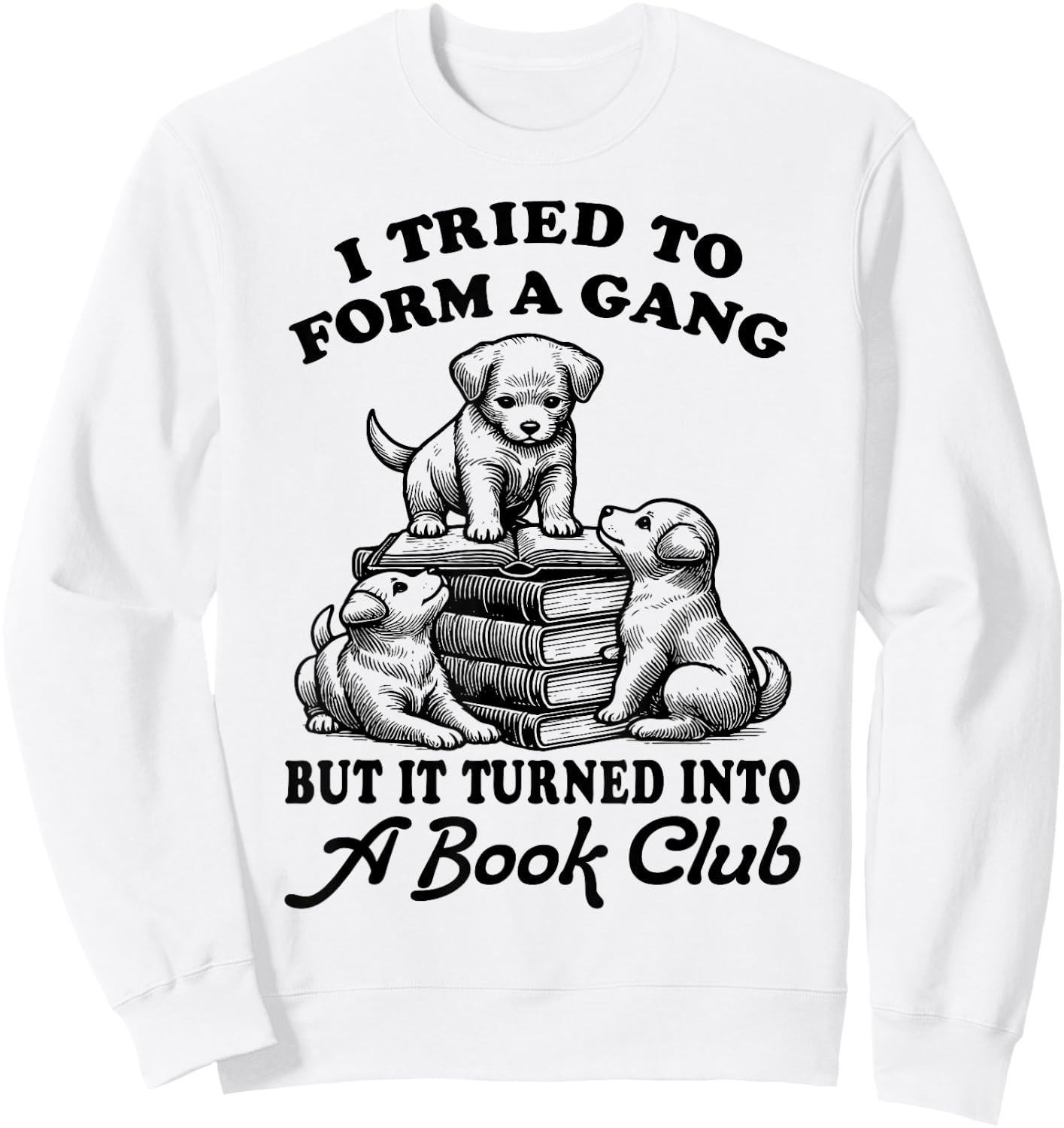 Book Lover Library Reading Funny Bookish Literature Reader Sweatshirt - Sweatshirt | White