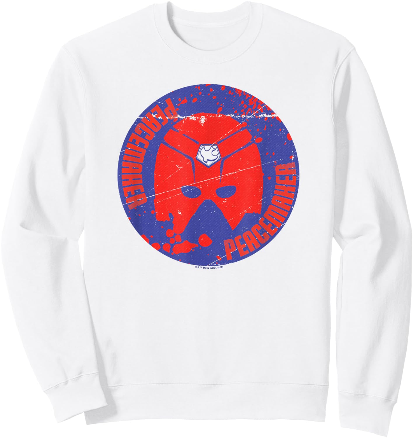 Peacemaker Helmet Badge Sweatshirt - Sweatshirt | White