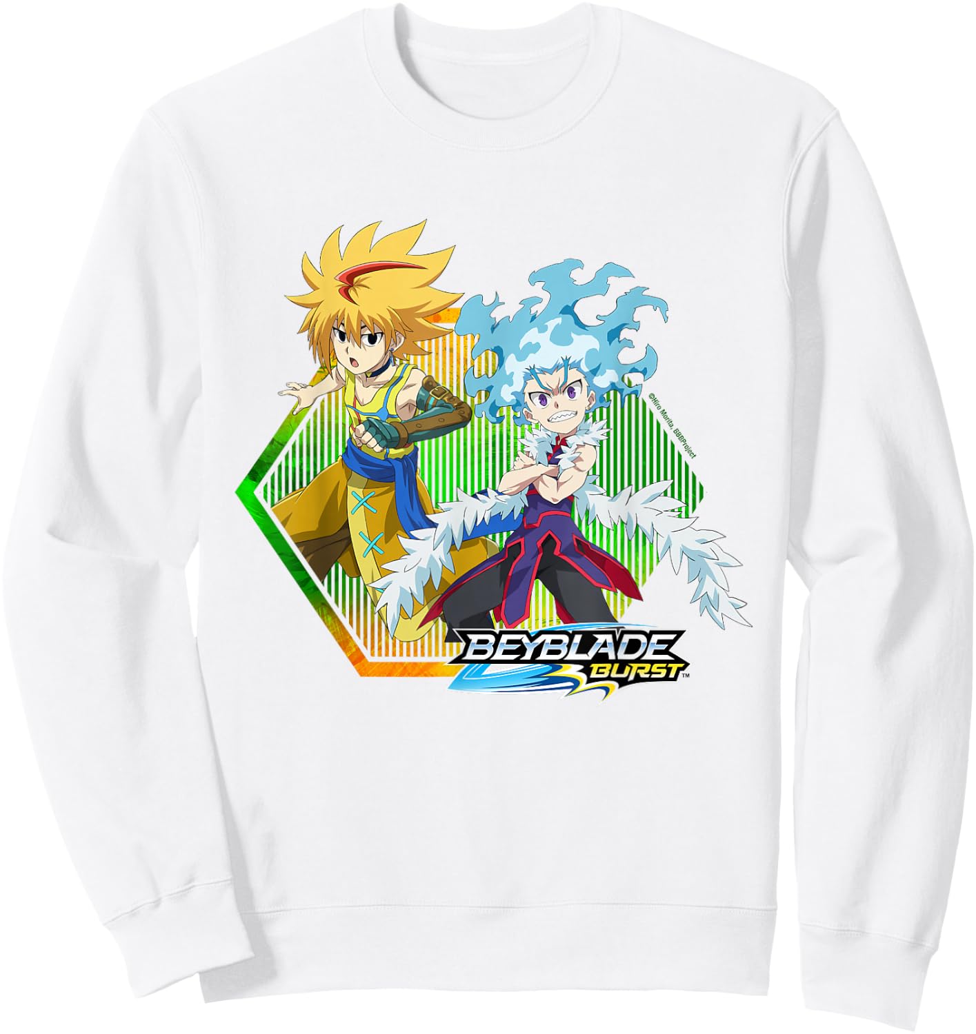 Beyblade Burst Quaddrive Free and Lui Sweatshirt - Sweatshirt | White