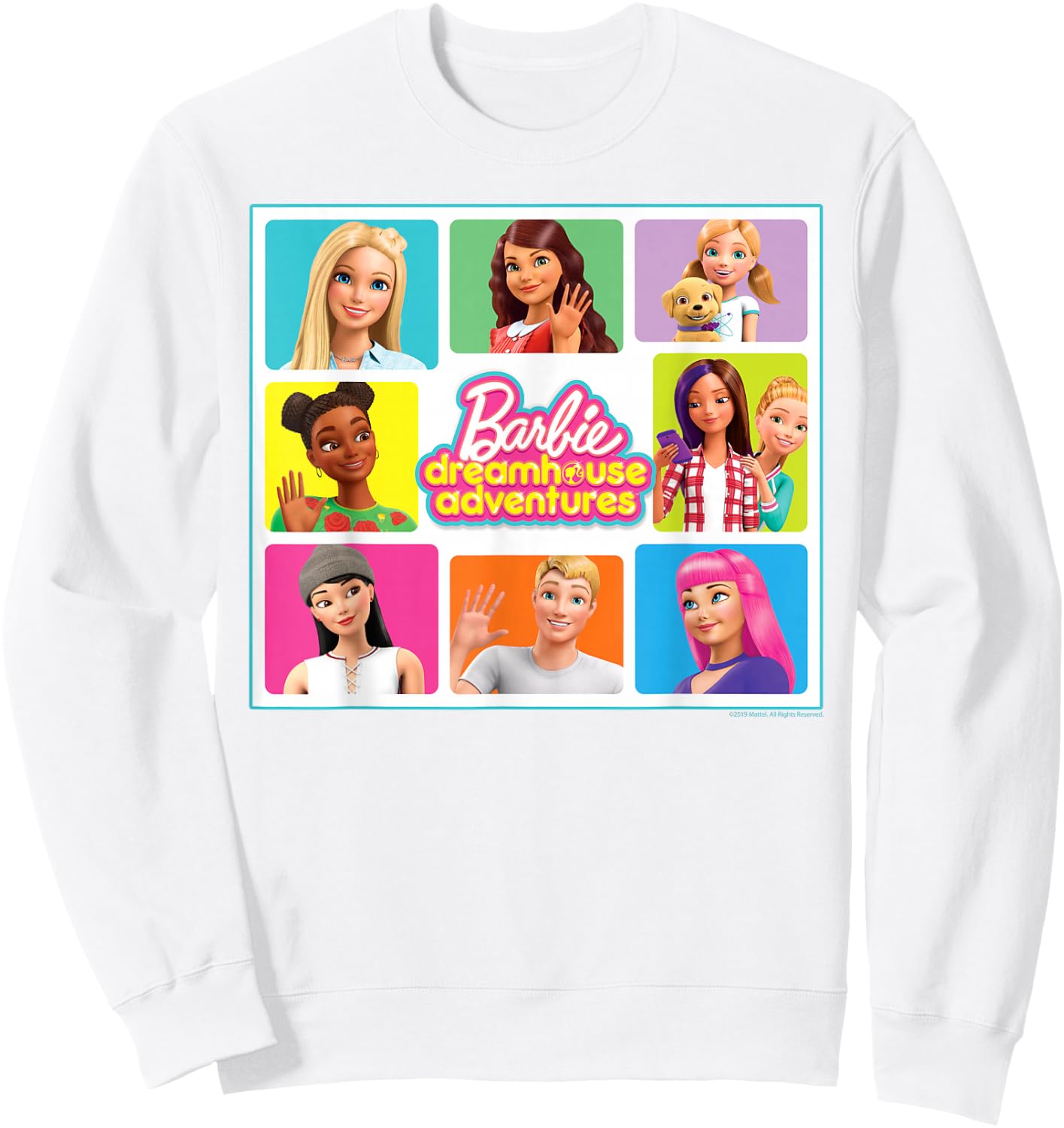 Barbie - Dreamhouse Adventures 9 Square Dream House Sweatshirt - Sweatshirt | White