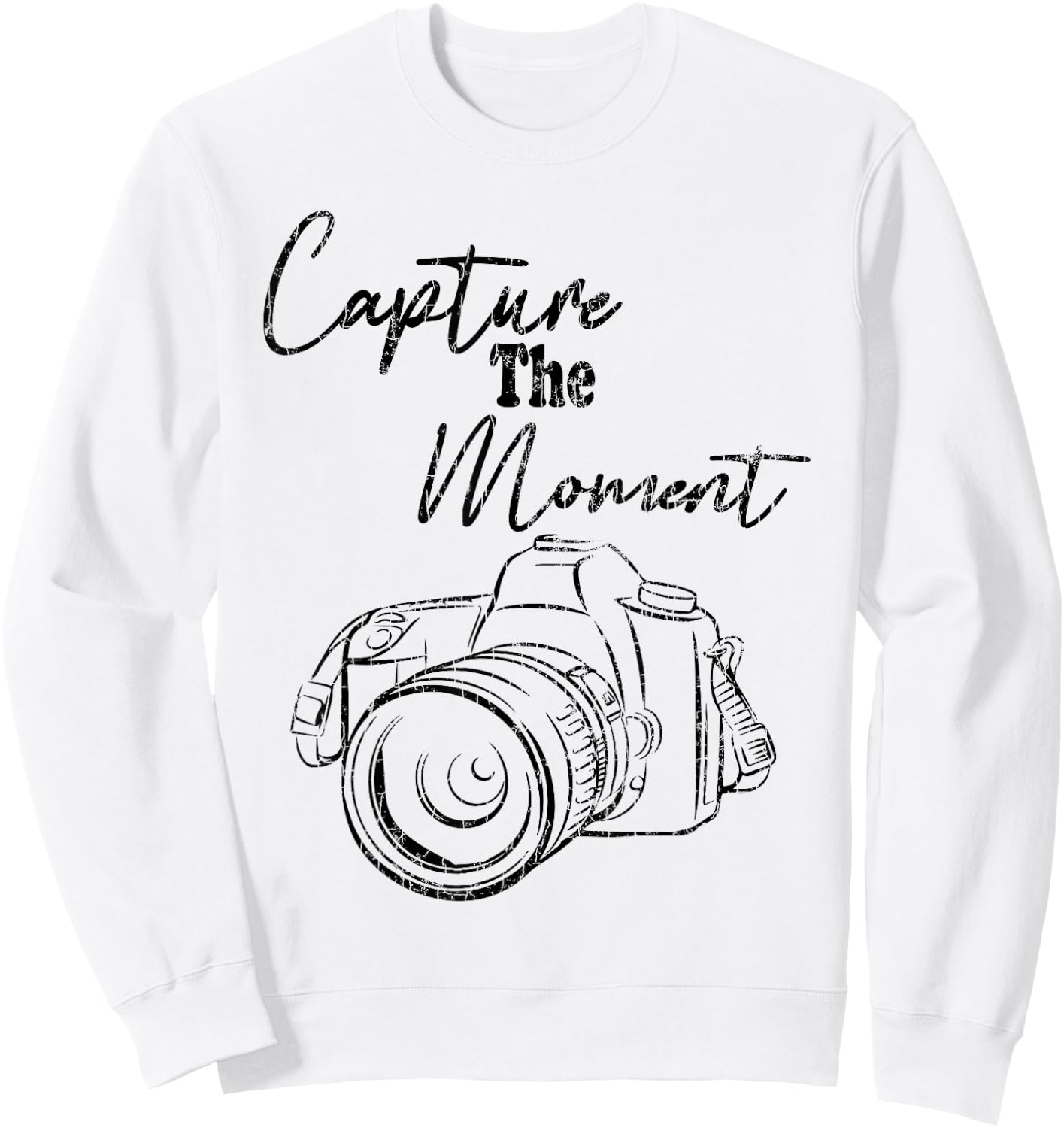 Capture The Moment Funny Photography Photographer Graphic Sweatshirt - Sweatshirt | White