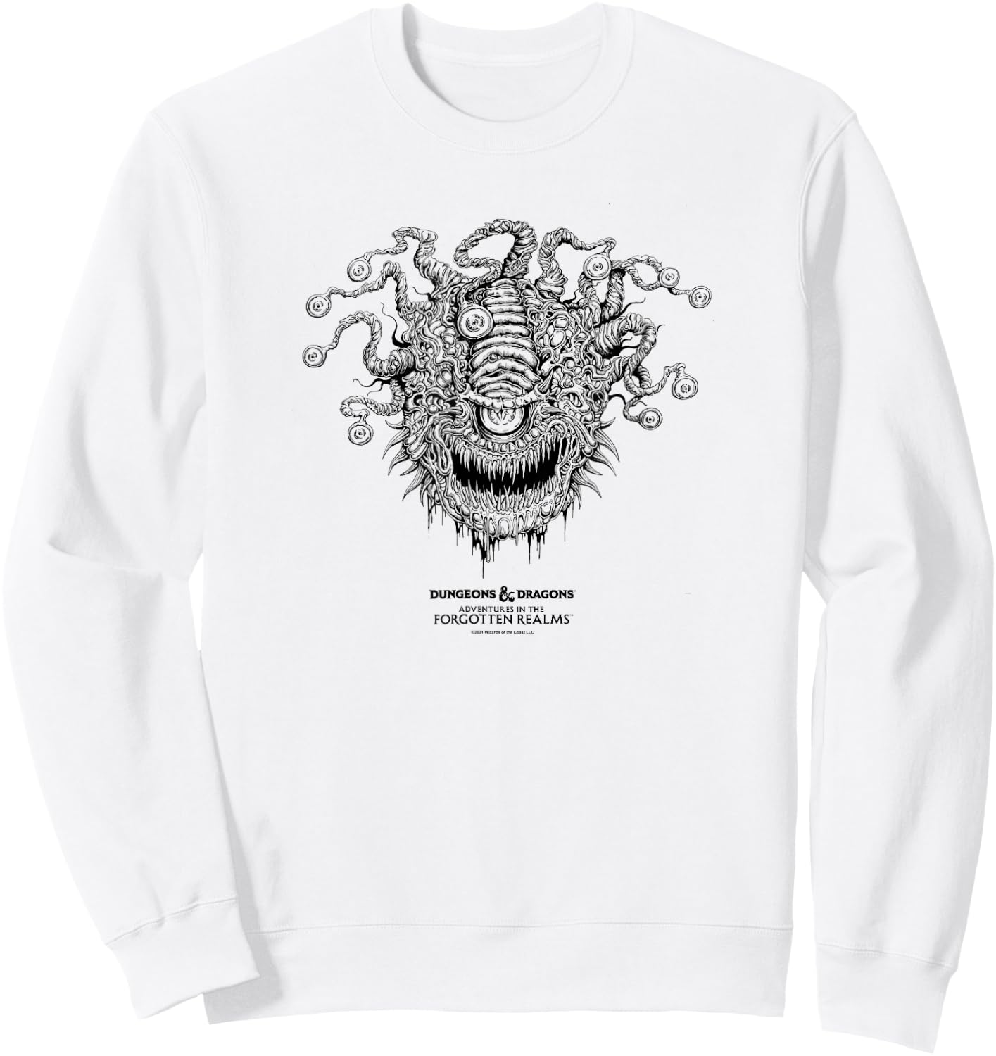 Magic: The Gathering Dungeons & Dragons Characters & Logo Sweatshirt - Sweatshirt | White