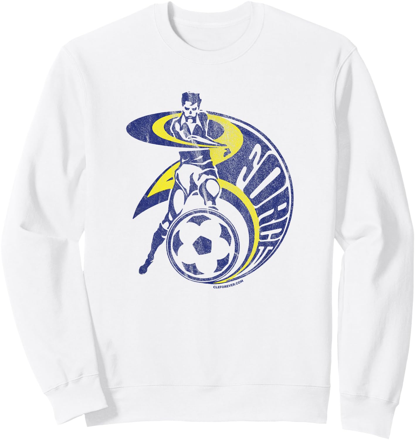 80's Cleveland Shirt Force Soccer Sweatshirt - Sweatshirt | White