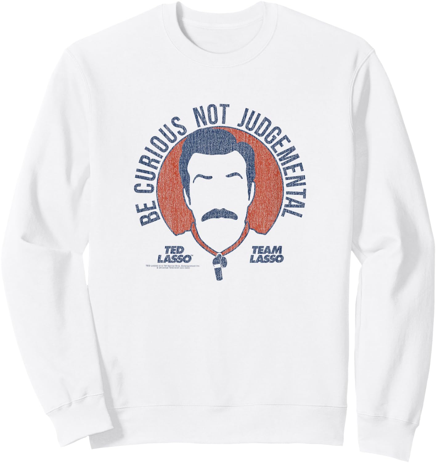 Ted Lasso Be Curious Not Judgemental Small Sweatshirt - Sweatshirt | White