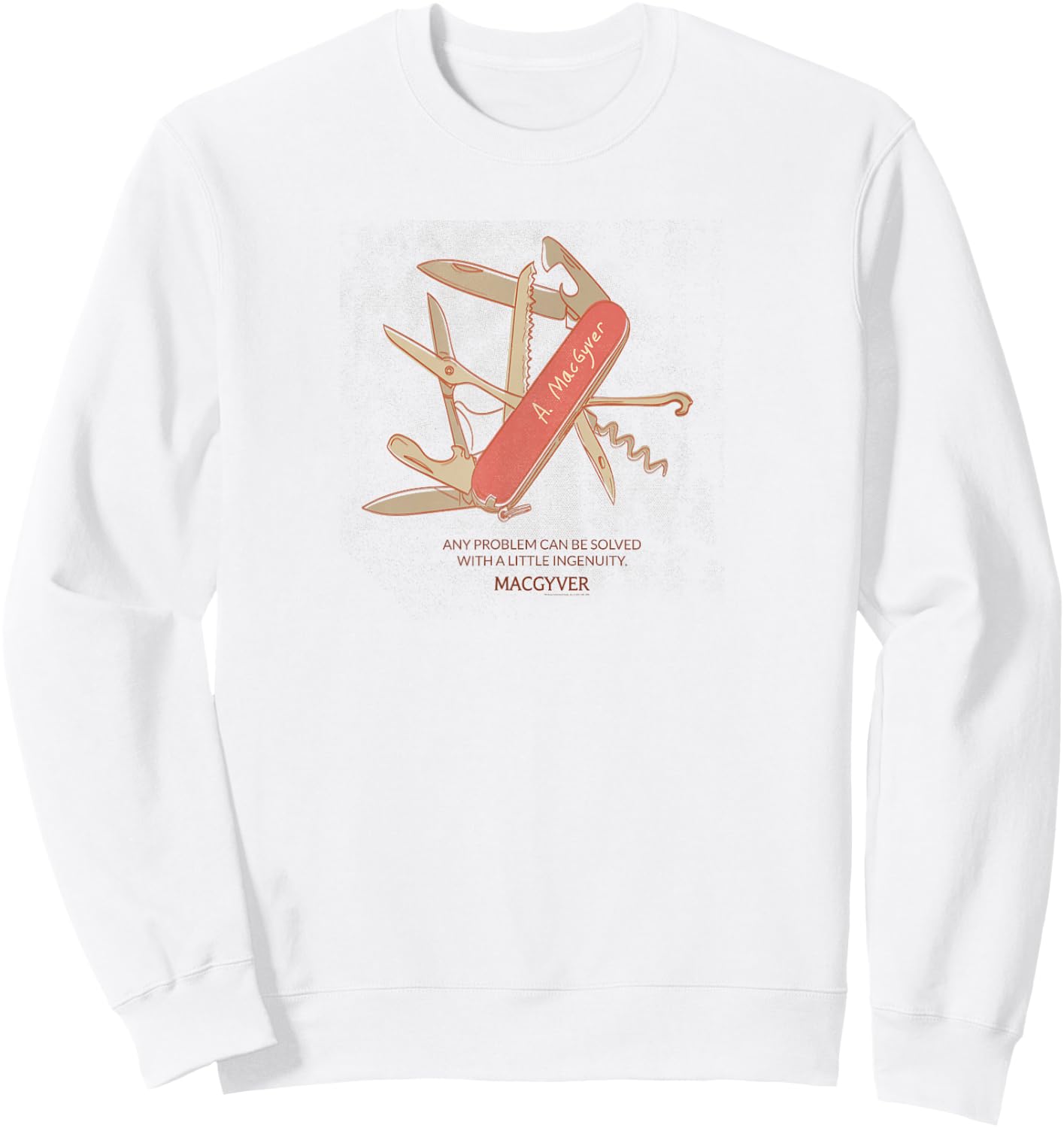 MacGyver Original Series Multi Device Sweatshirt - Sweatshirt | White