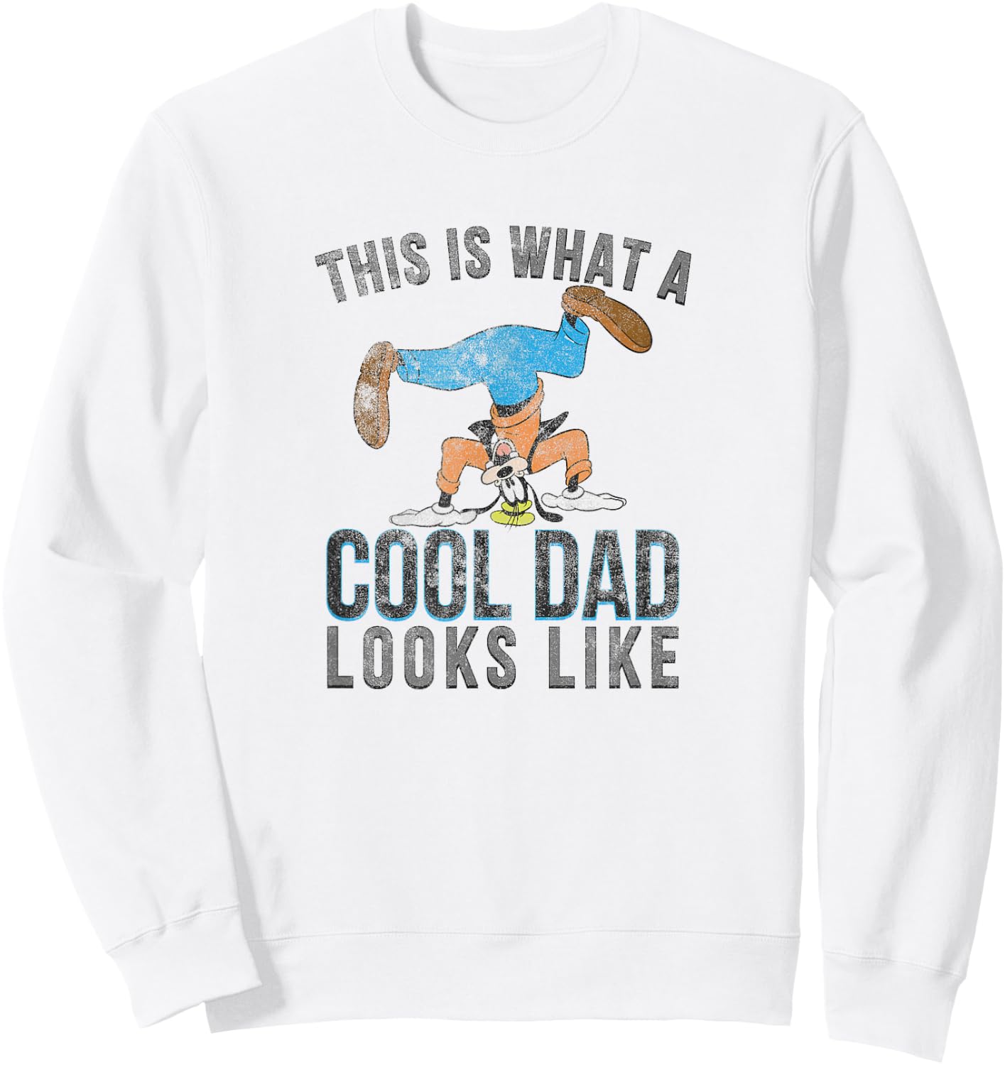 Disney Cool Dad Goofy Sweatshirt - Sweatshirt | White