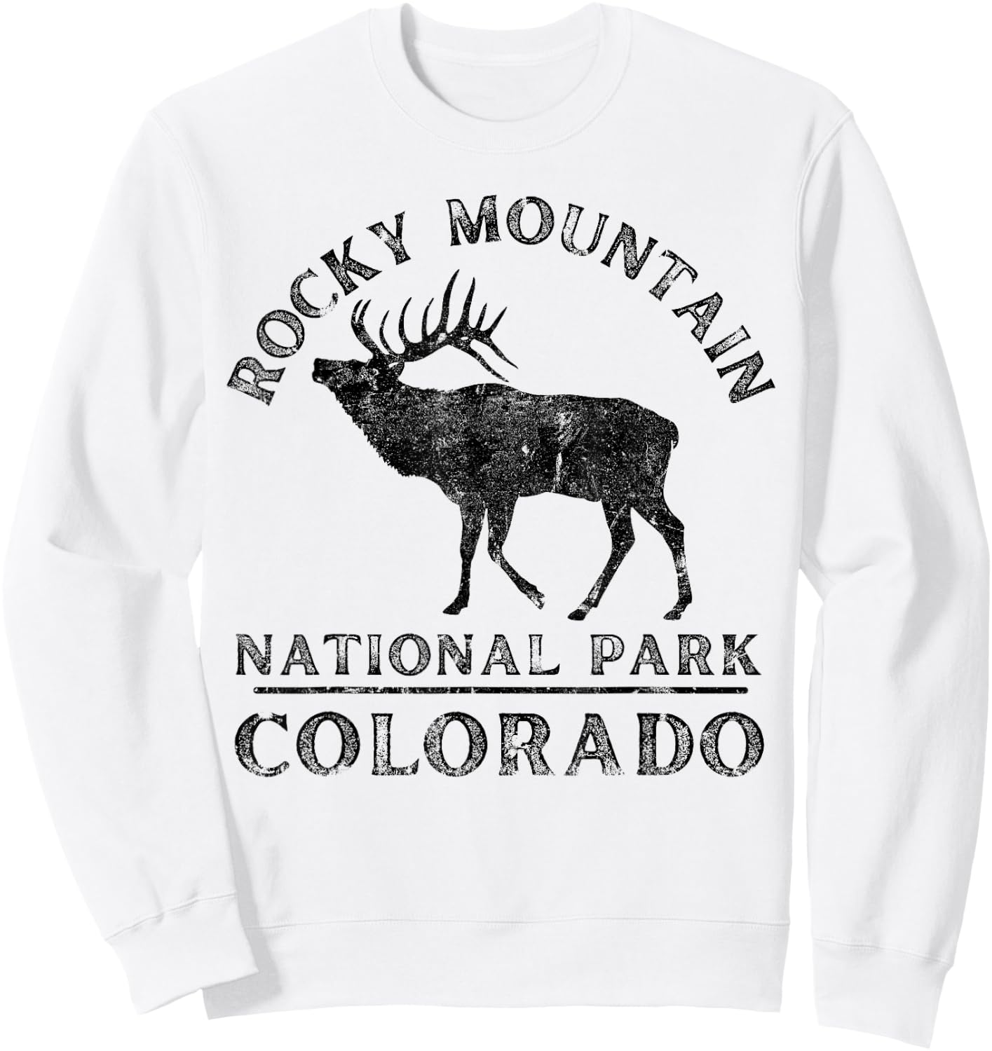 Rocky Mountain National Park Sweatshirt - Sweatshirt | White