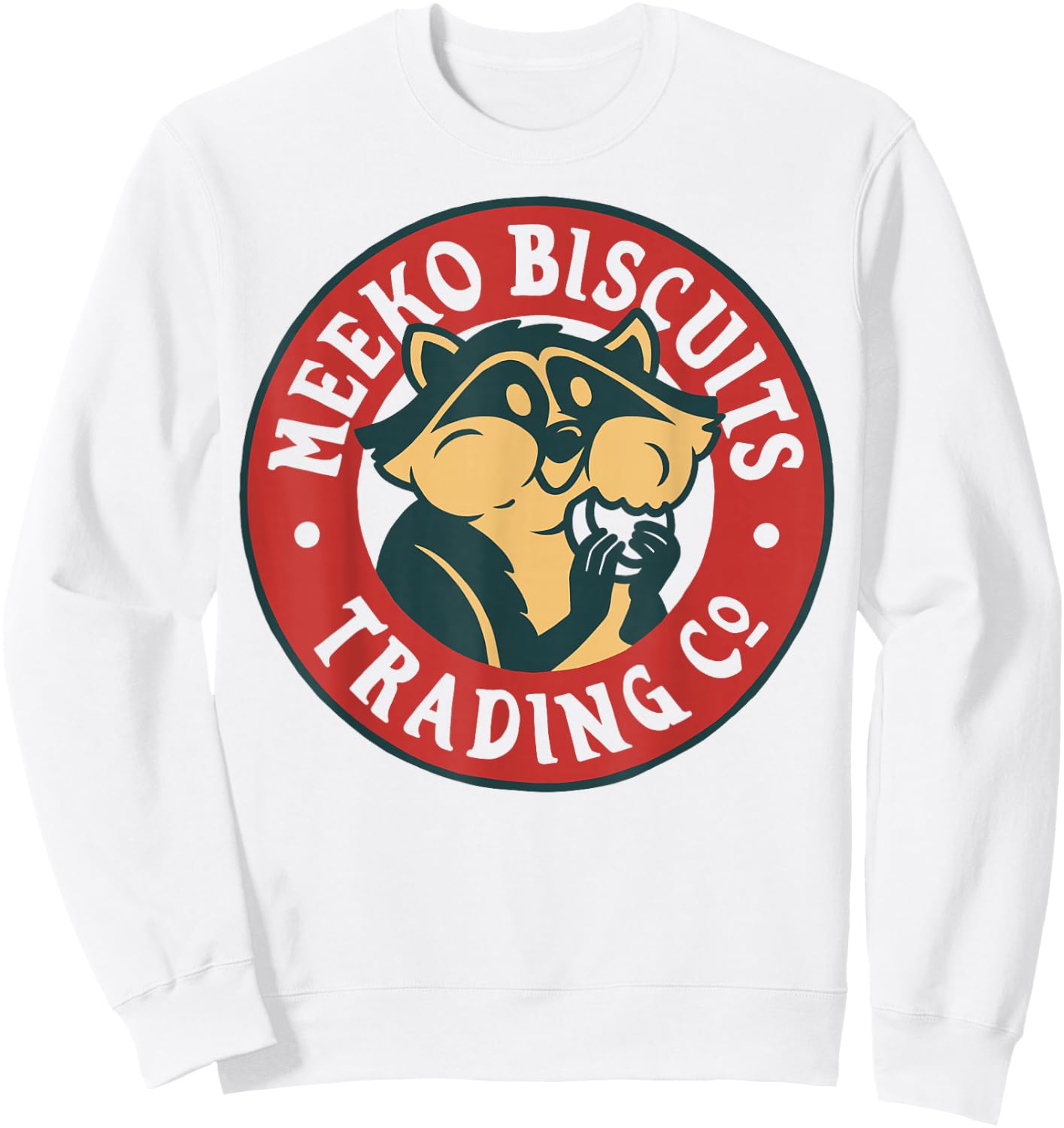 Disney Pocahontas Meeko Biscuits Trading Co Logo Sweatshirt - Sweatshirt | White