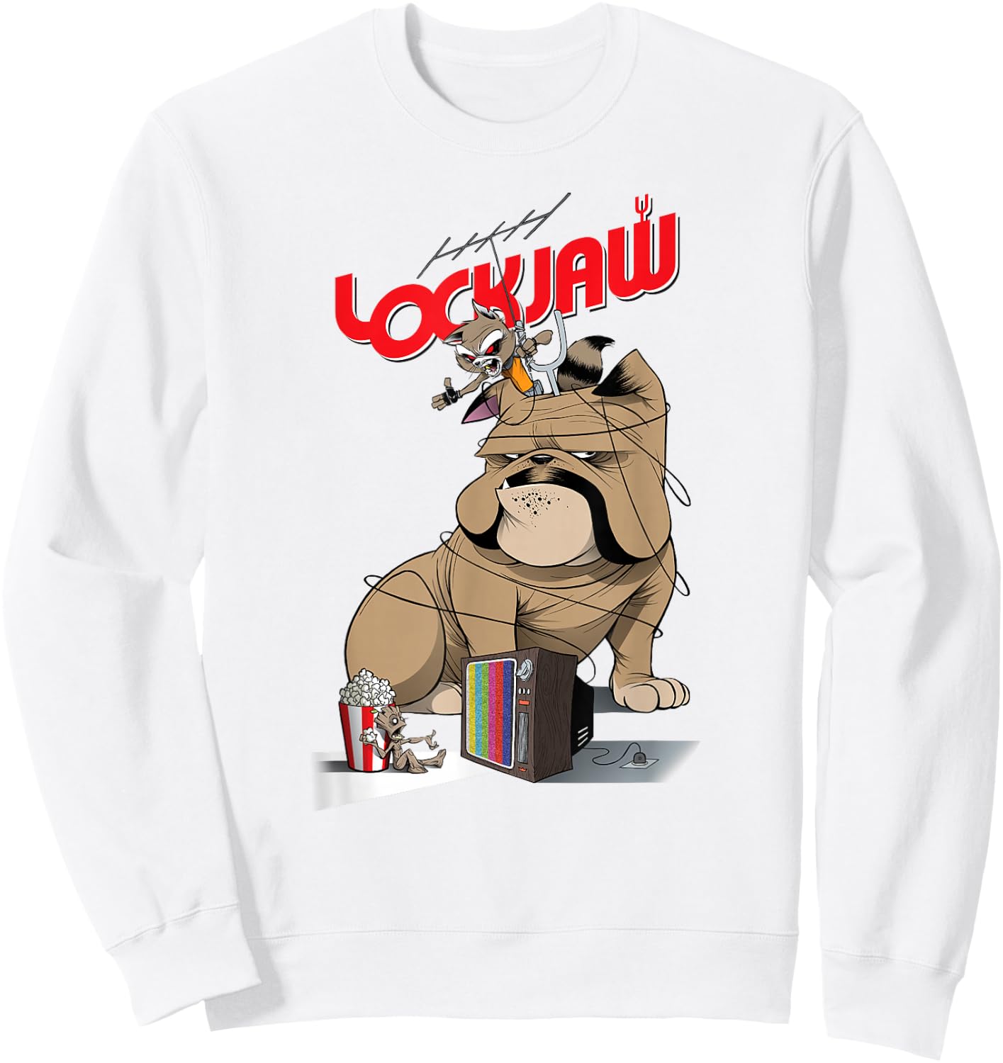 Marvel Guardians of the Galaxy Lockjaw #1 Variant Cover Sweatshirt - Sweatshirt | White