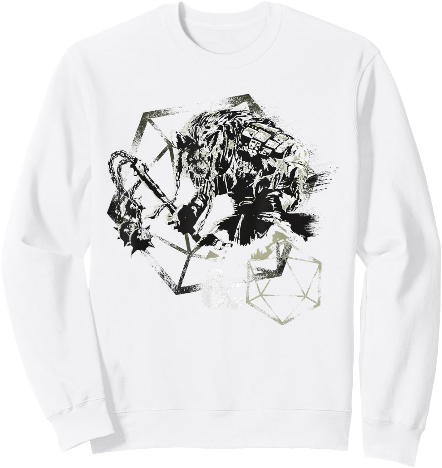 Dungeons & Dragons On a Gnoll Sweatshirt - Sweatshirt | White