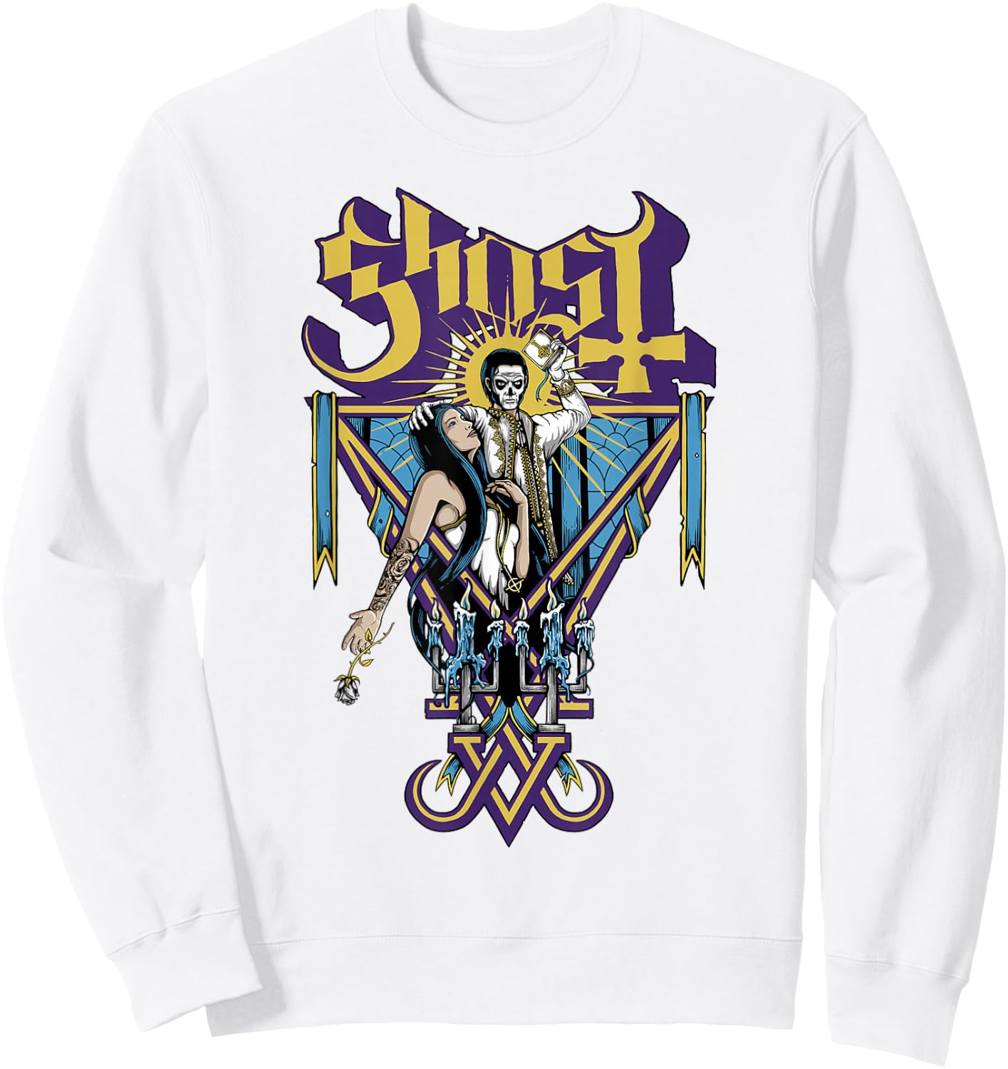 Ghost – Blessed White Sweatshirt - Sweatshirt | White