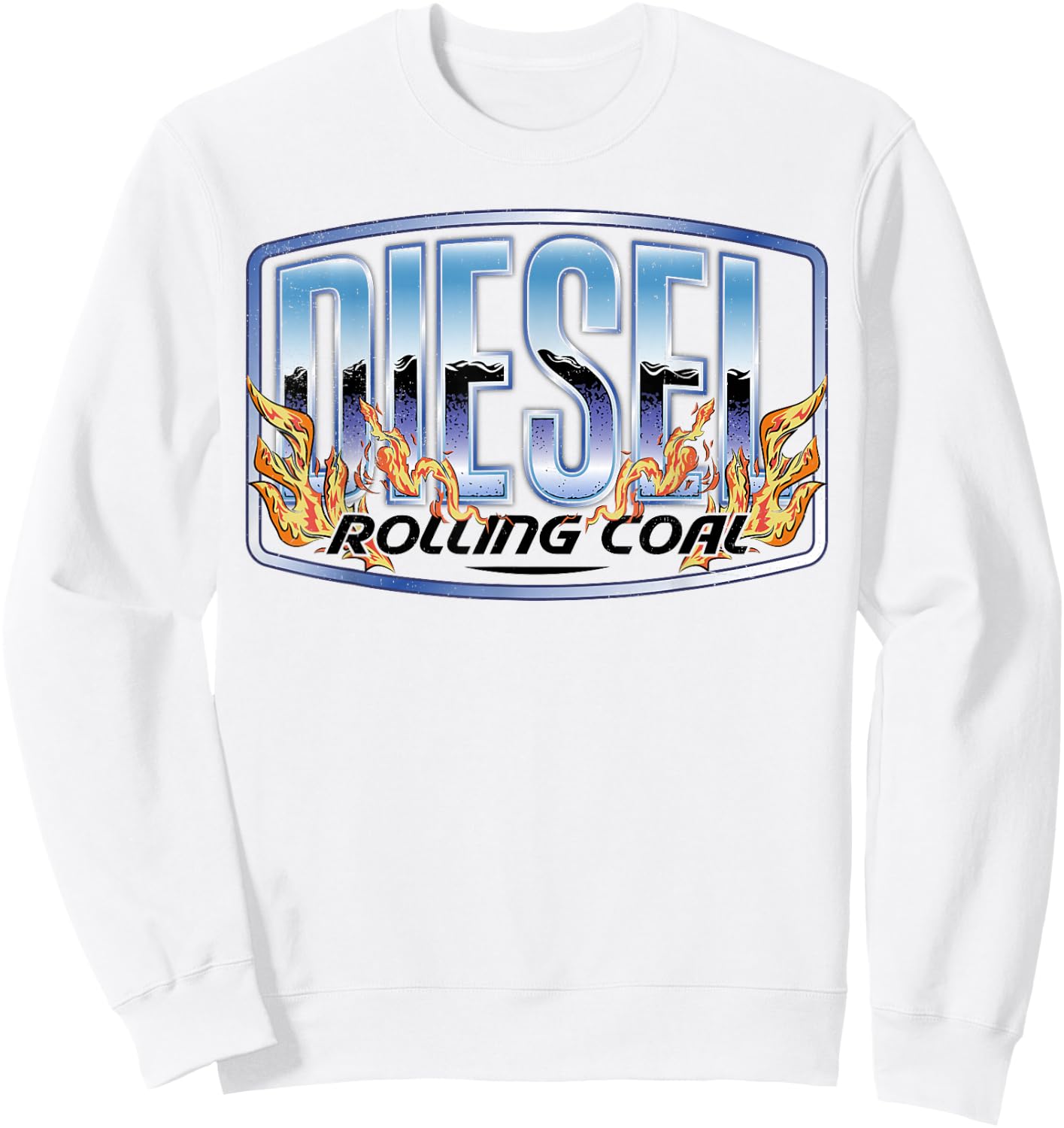 Diesel Rolling Coal Trucker Truck Driver Mechanic Retro Men Sweatshirt - Sweatshirt | White