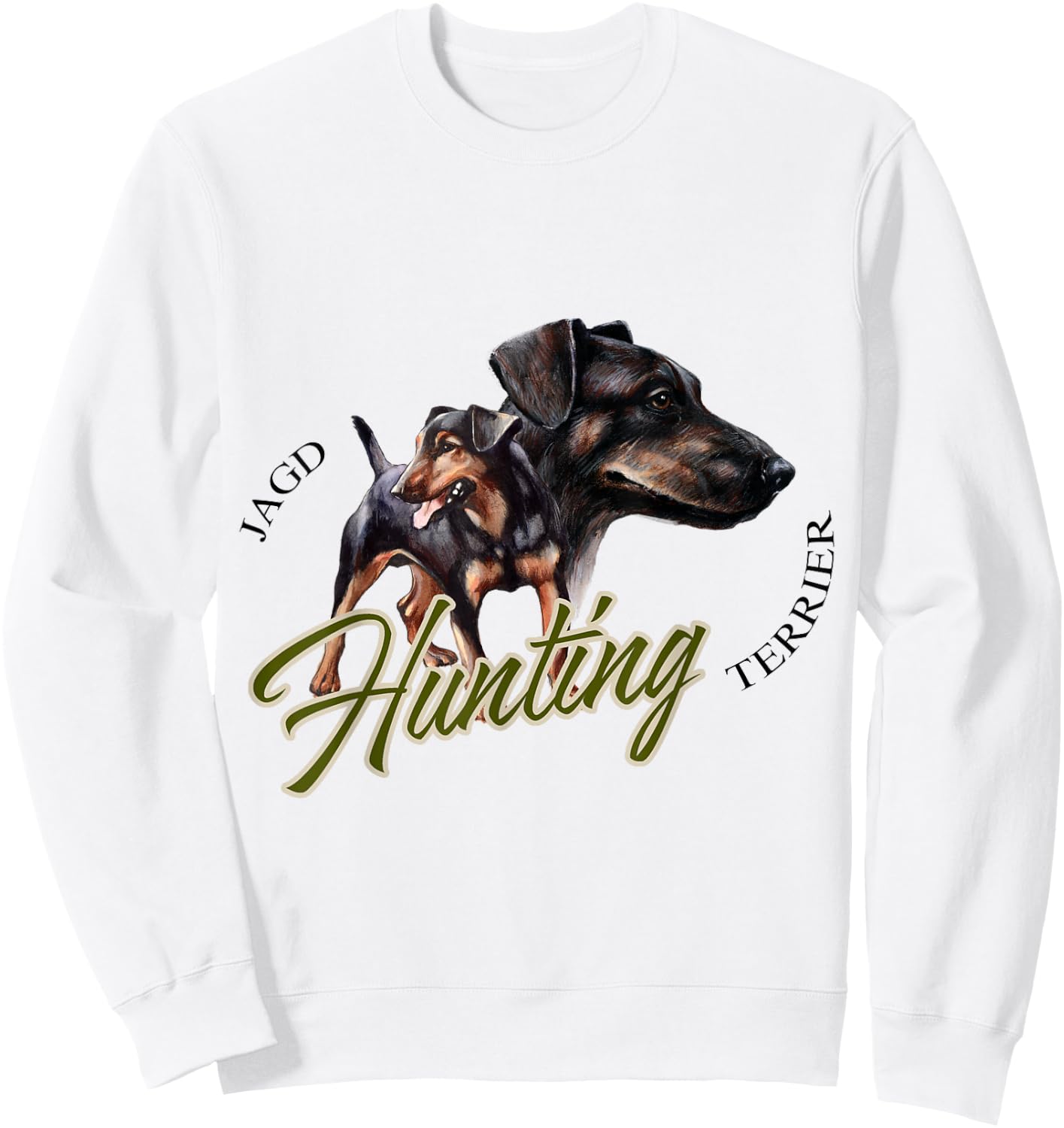Jagdterrier t shirt Hunting dog Sweatshirt - Sweatshirt | White