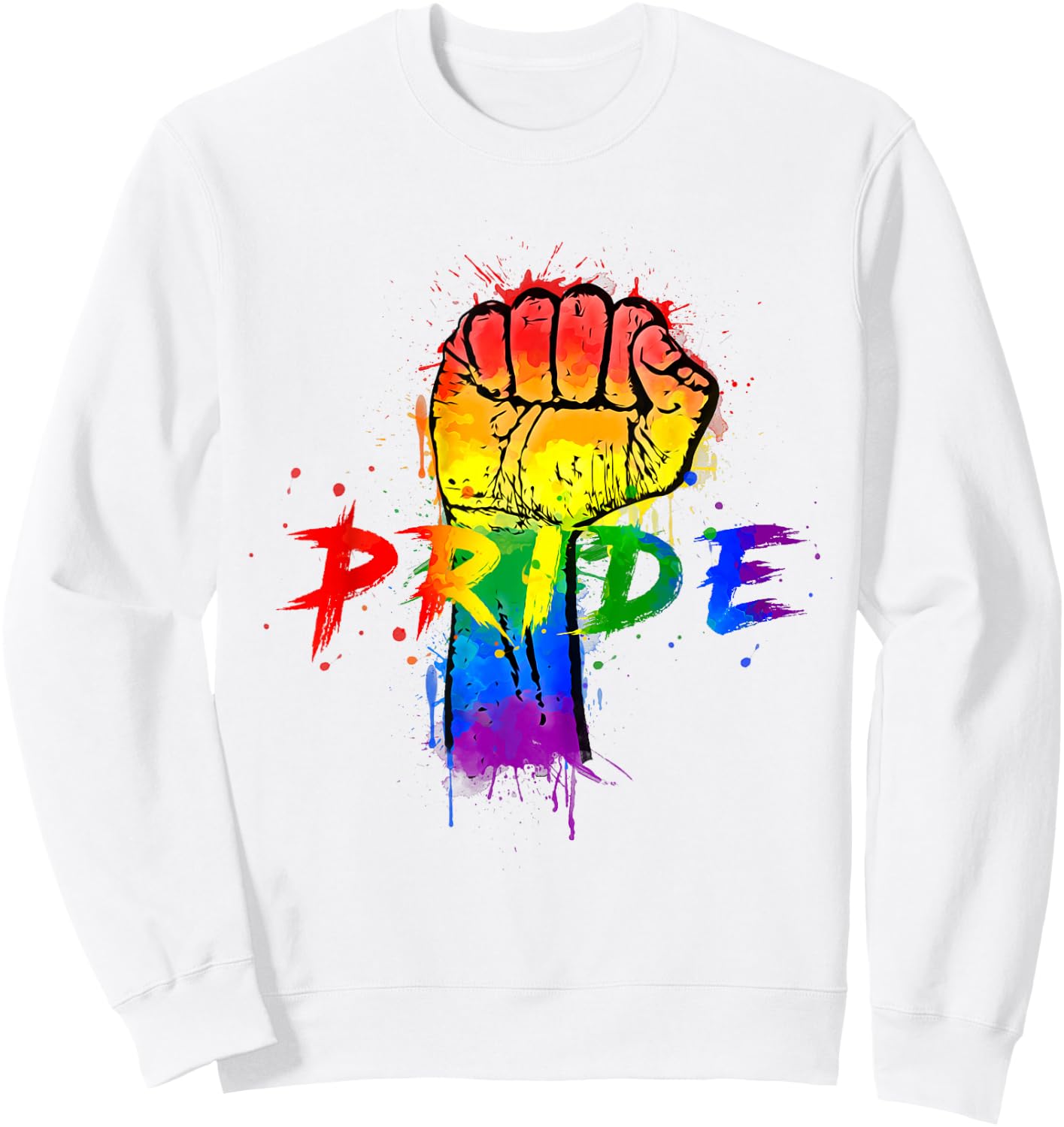 Gay Pride LGBT for Gays Lesbian Trans Pride Month Sweatshirt - Sweatshirt | White