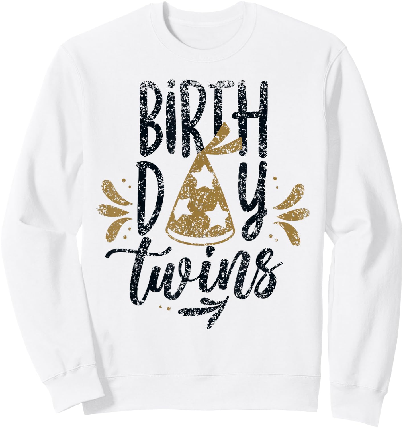 Birthday Twins Celebrate Cute Twin Sweatshirt - Sweatshirt | White