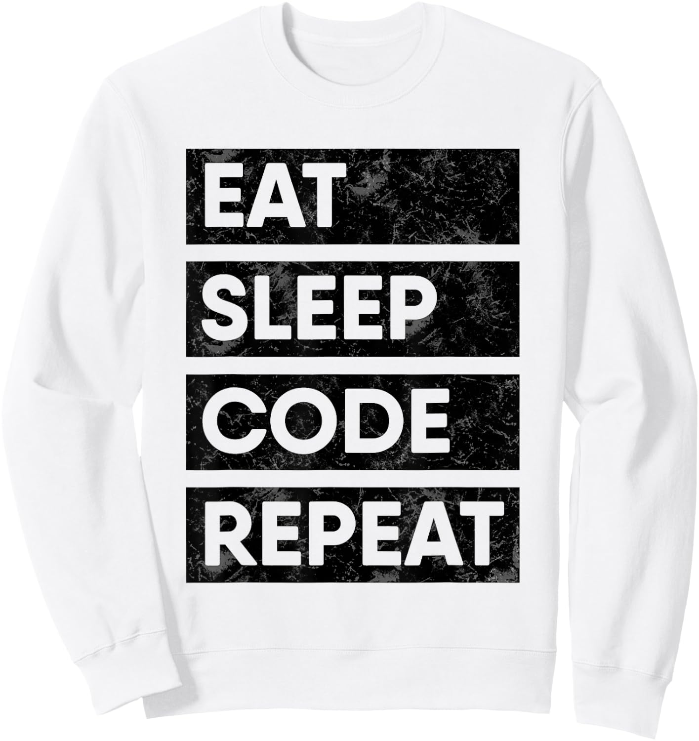 Programmer Eat Sleep Code Repeat Software Engineer Sweatshirt - Sweatshirt | White